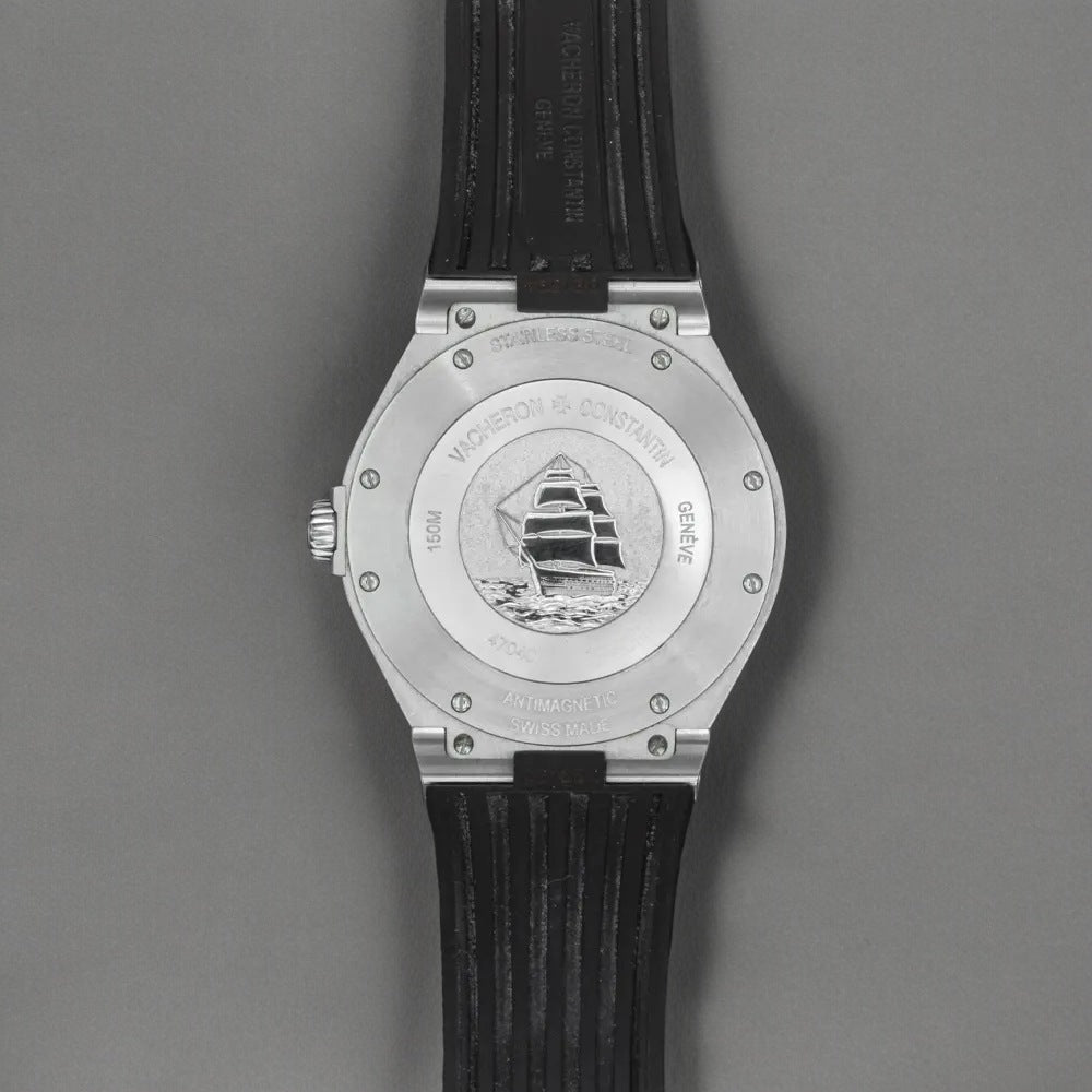 Overseas "Deep Stream" Automatic Grey Dial Titanium / SS