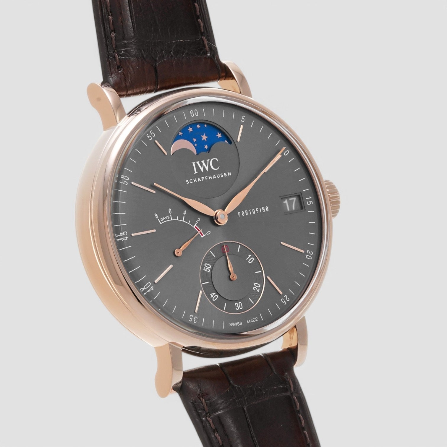 Portofino Hand Wound Moonphase Eight Days 45mm Mens Watch