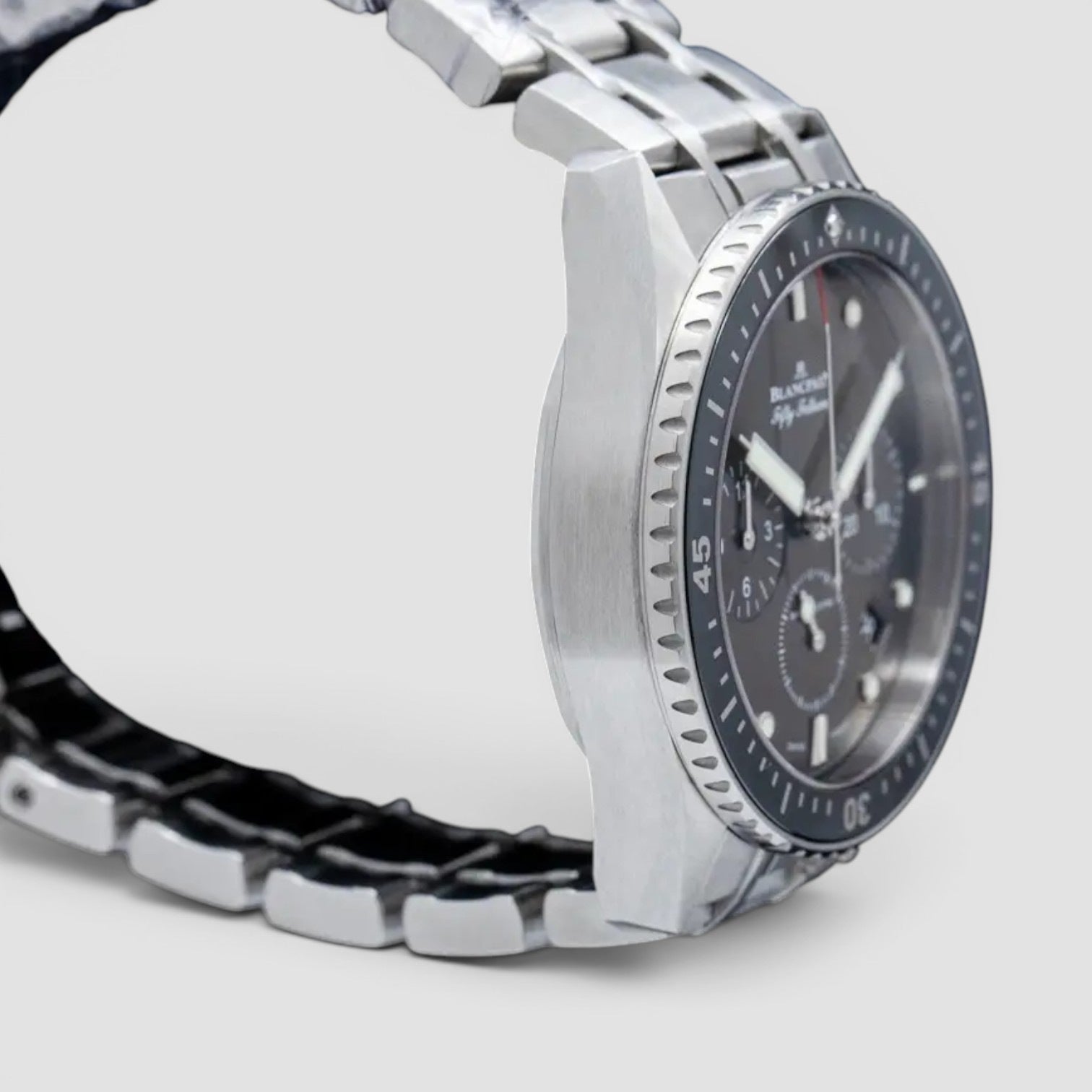 Fifty Fathoms Bathyscaphe Chronographe Flyback 43mm Steel Grey Dial