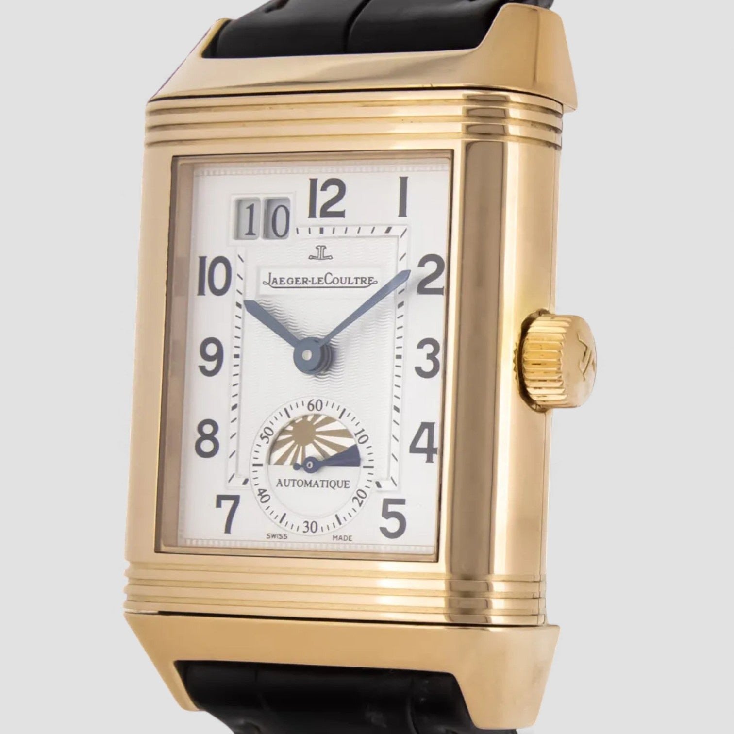 Grande Reverso Sun Moon Rose Gold Mens Watch