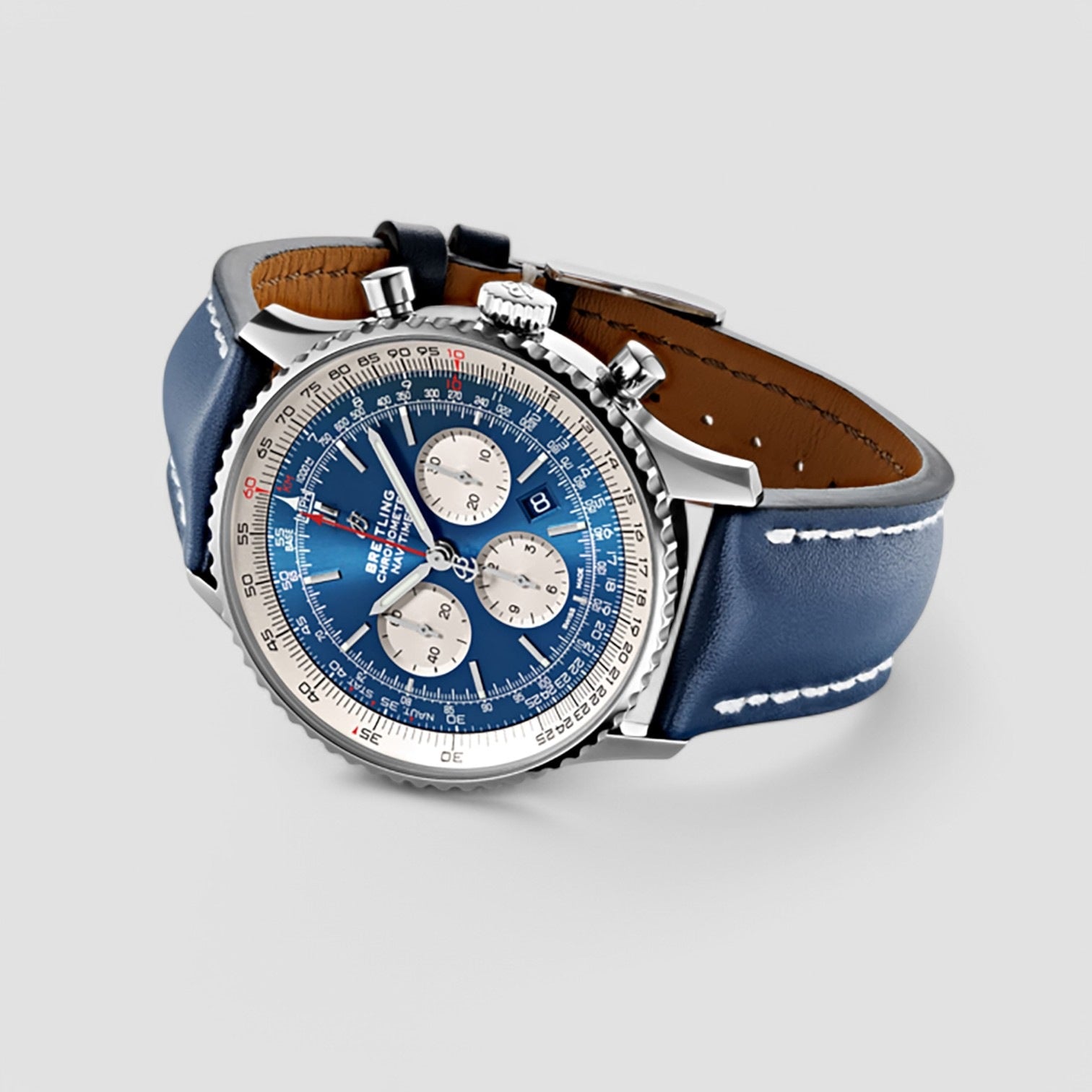 Navitimer 1 Chronograph Automatic Chronometer Aurora Blue Dial Men's Watch
