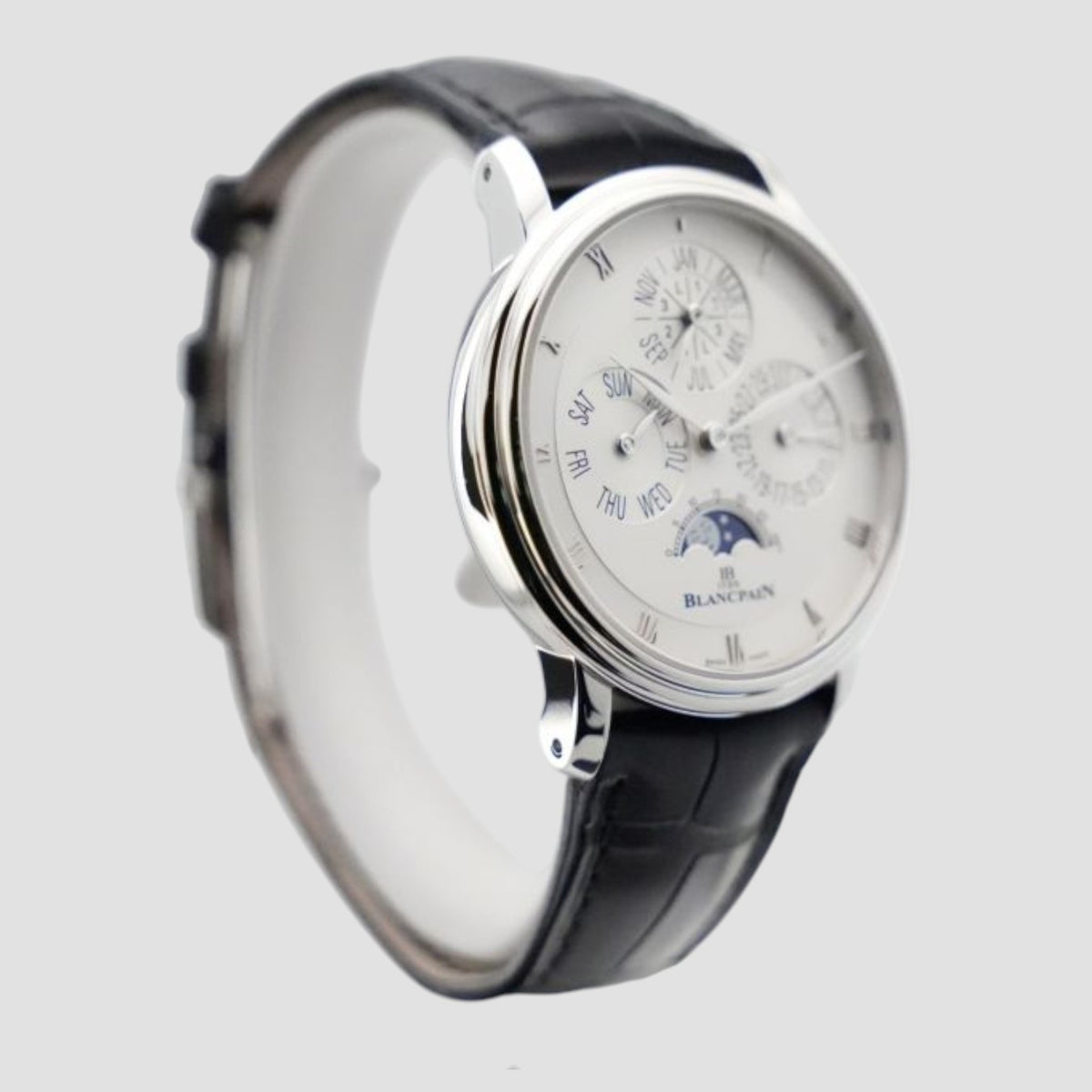 Villeret Perpetual Calendar Platinum 38mm
