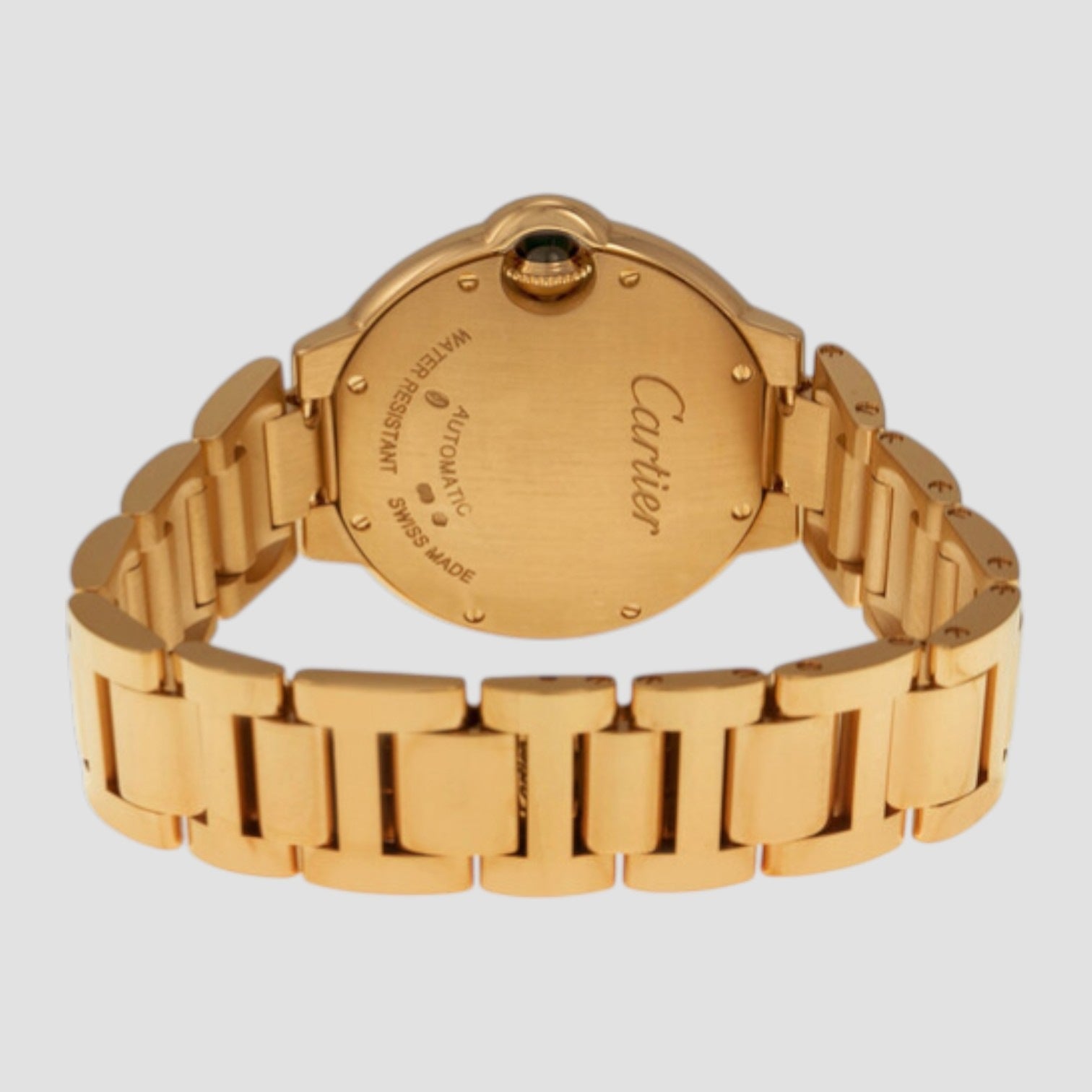 Ballon Bleu Silver Dial 18kt Rose Gold Automatic Ladies Watch