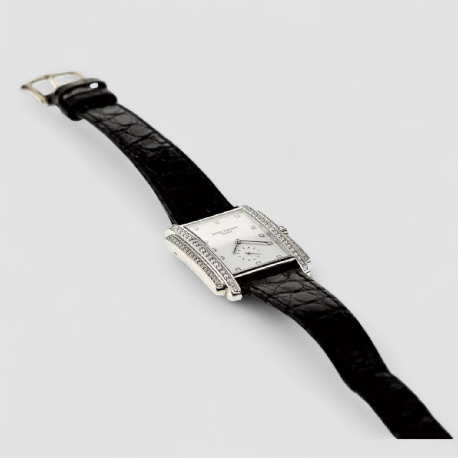Gondolo diamant or blanc 18 carats 37mm