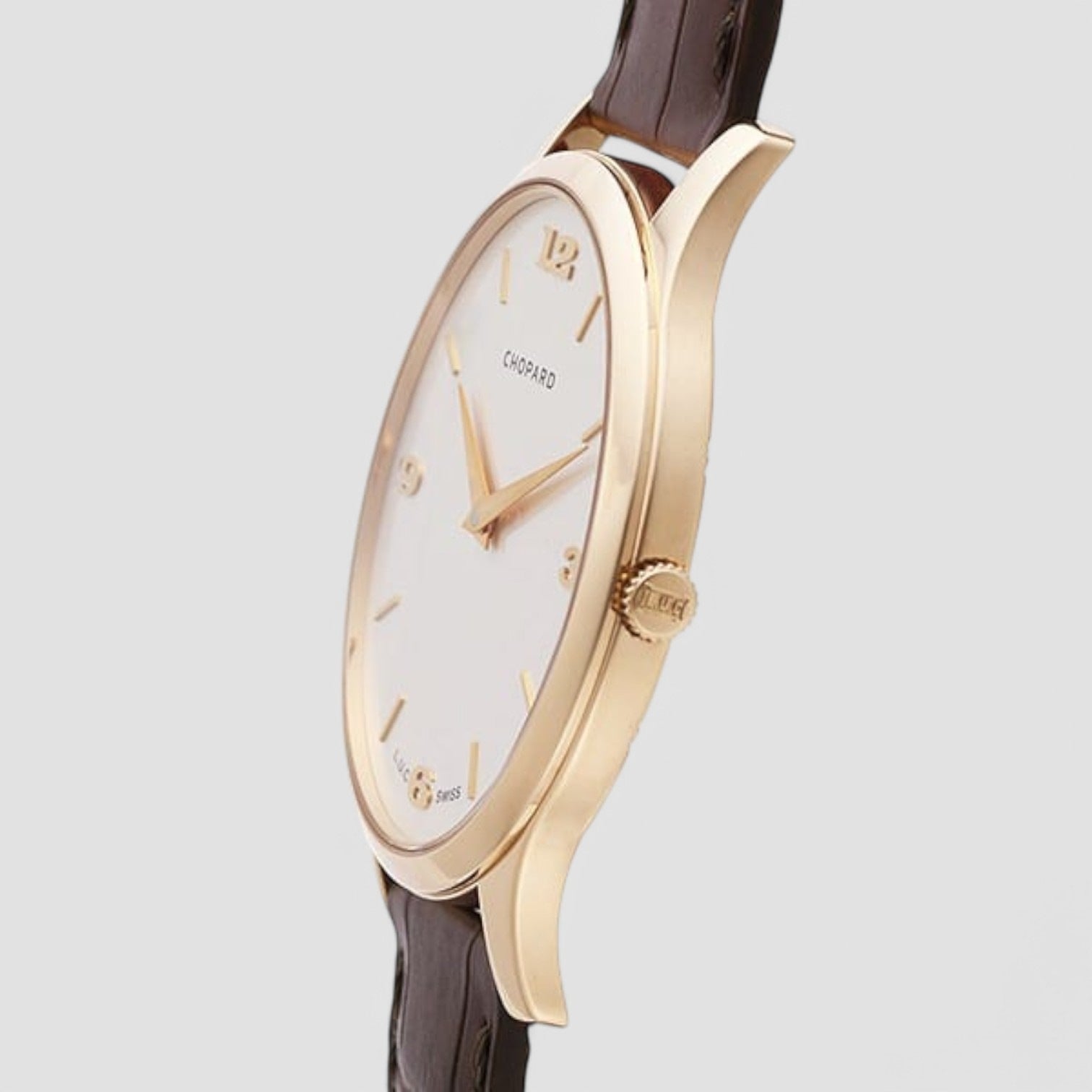 L.U.C Classic XP White Dial Rose Gold Men's Watch