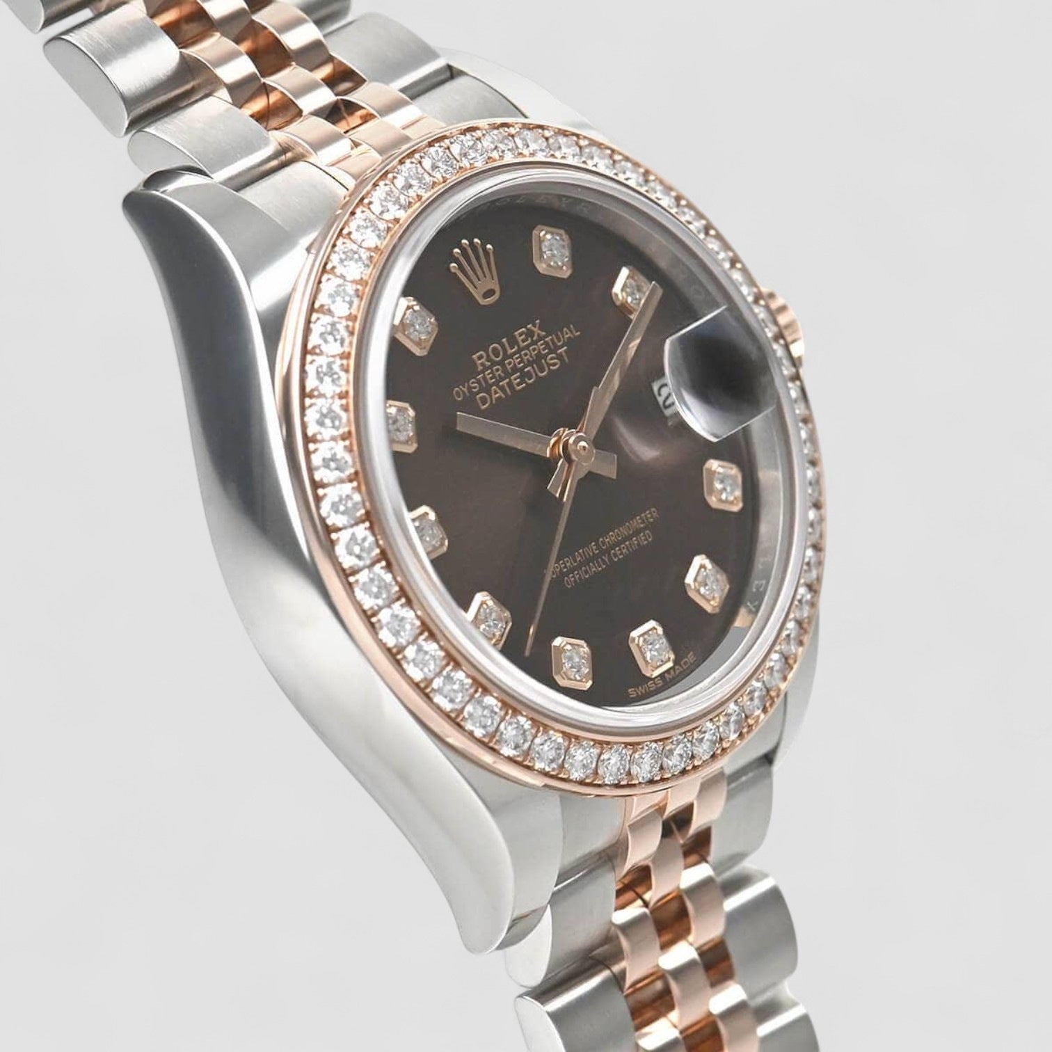 Lady Datejust 28mm Stainless Steel and Everose Gold Ladies Watch