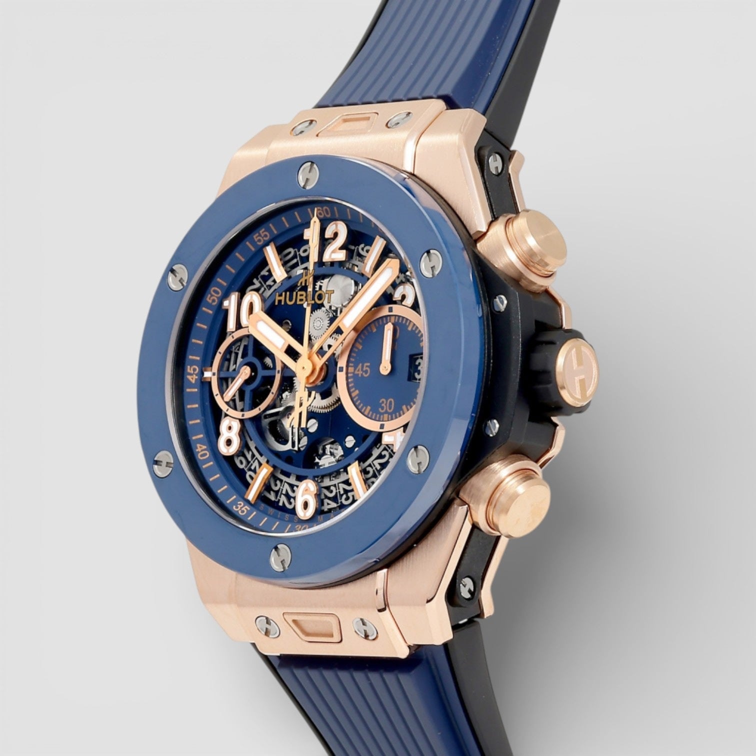 Bang Unico King Gold Blue Big 42mm