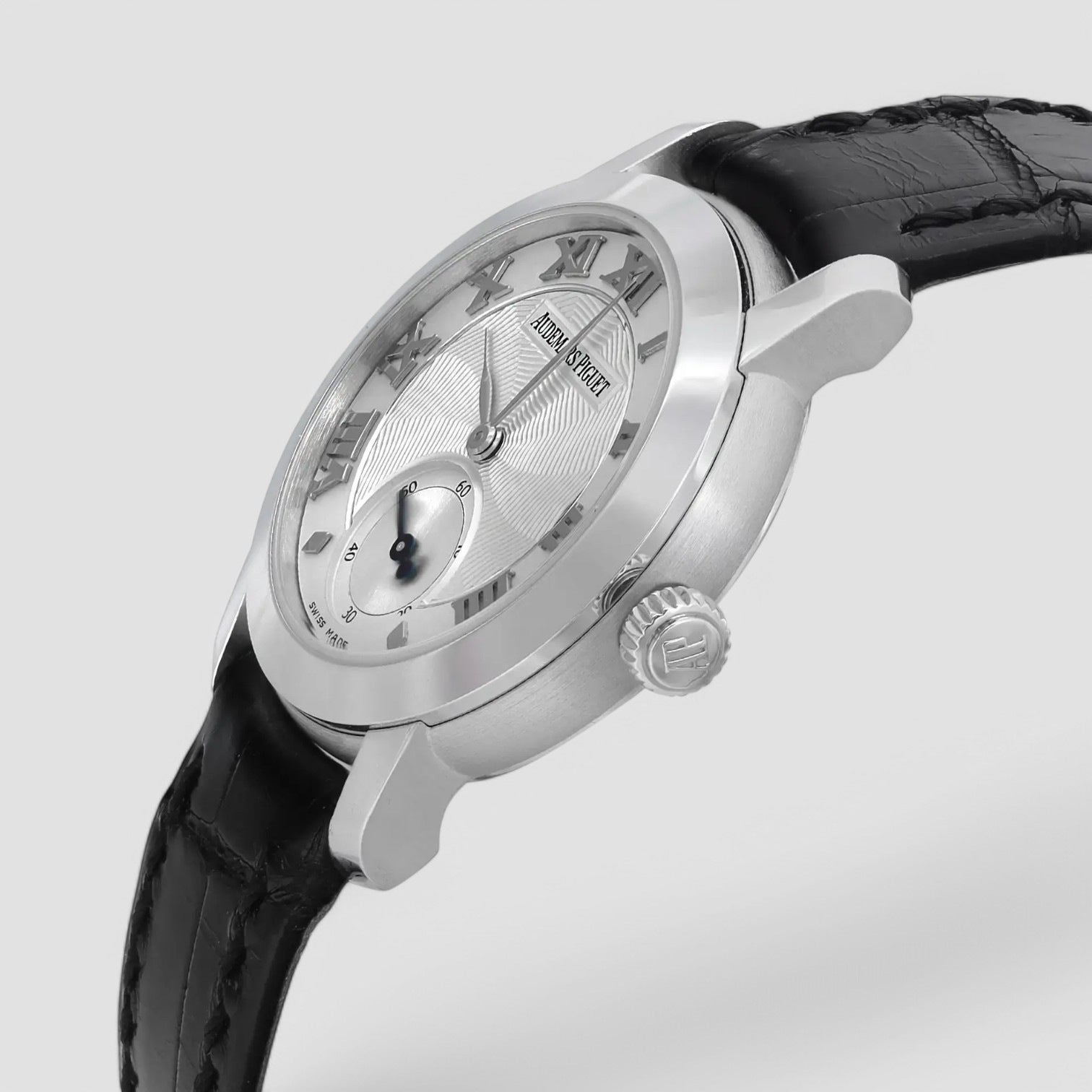 Jules 18K White Gold Silver Dial Watch