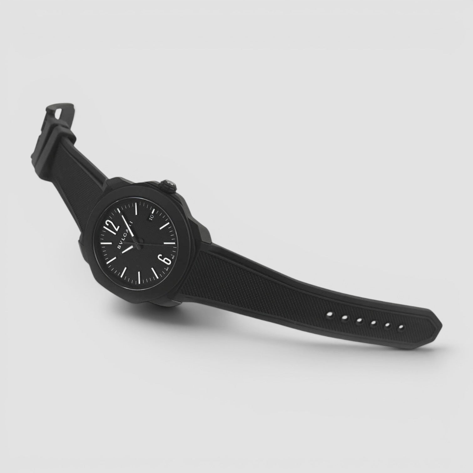 Octo Roma 41mm Stainless Steel Black Dial