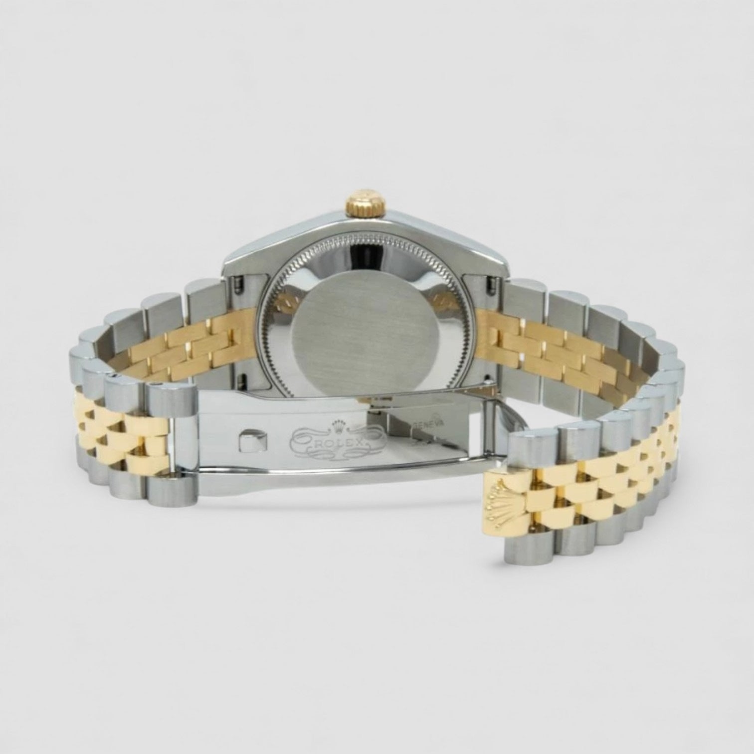 Datejust 31 Steel & Gold Black Mother of Pearl Diamond Jubilee Bracelet