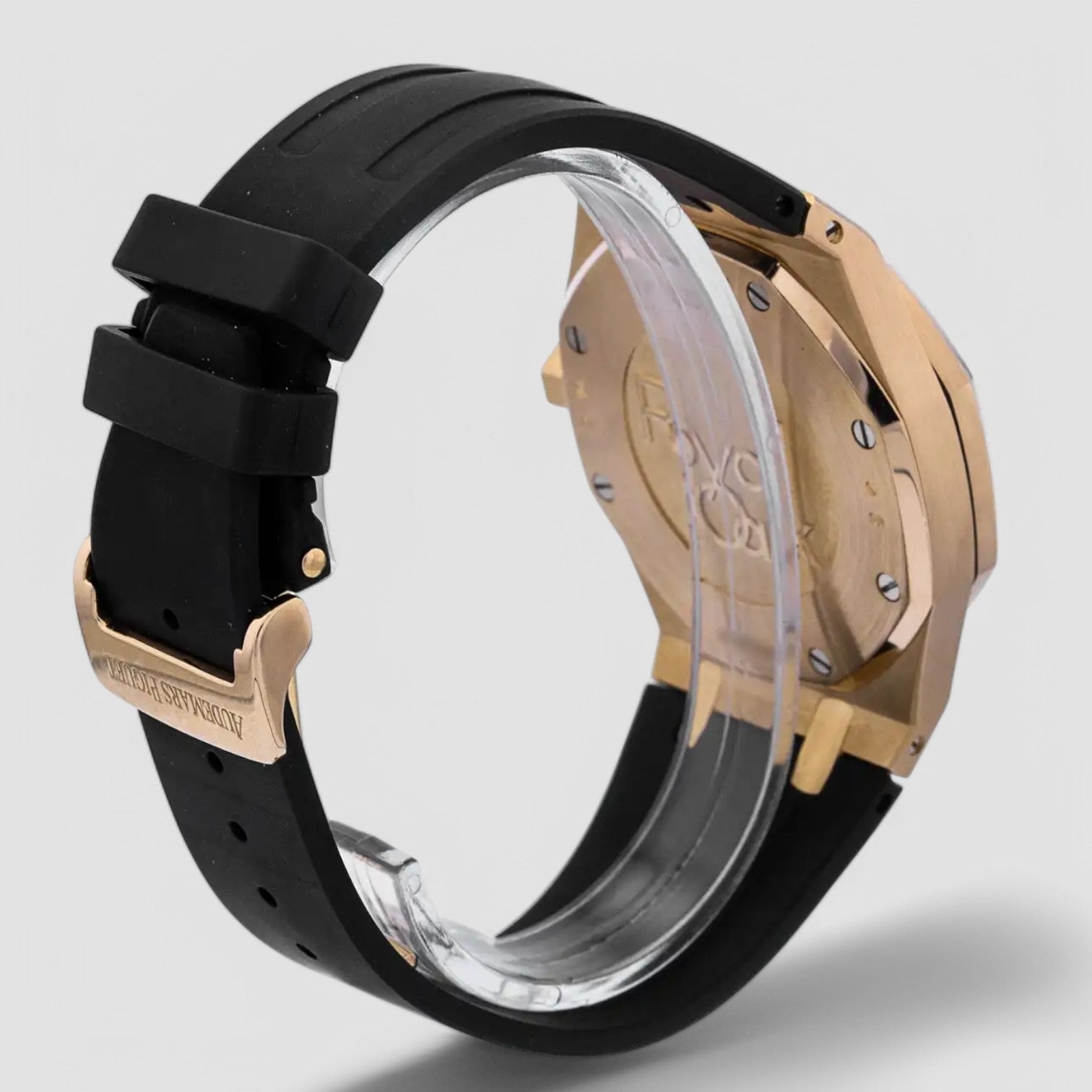 Royal Oak Day Date Black Dial 18K RG / Alligator