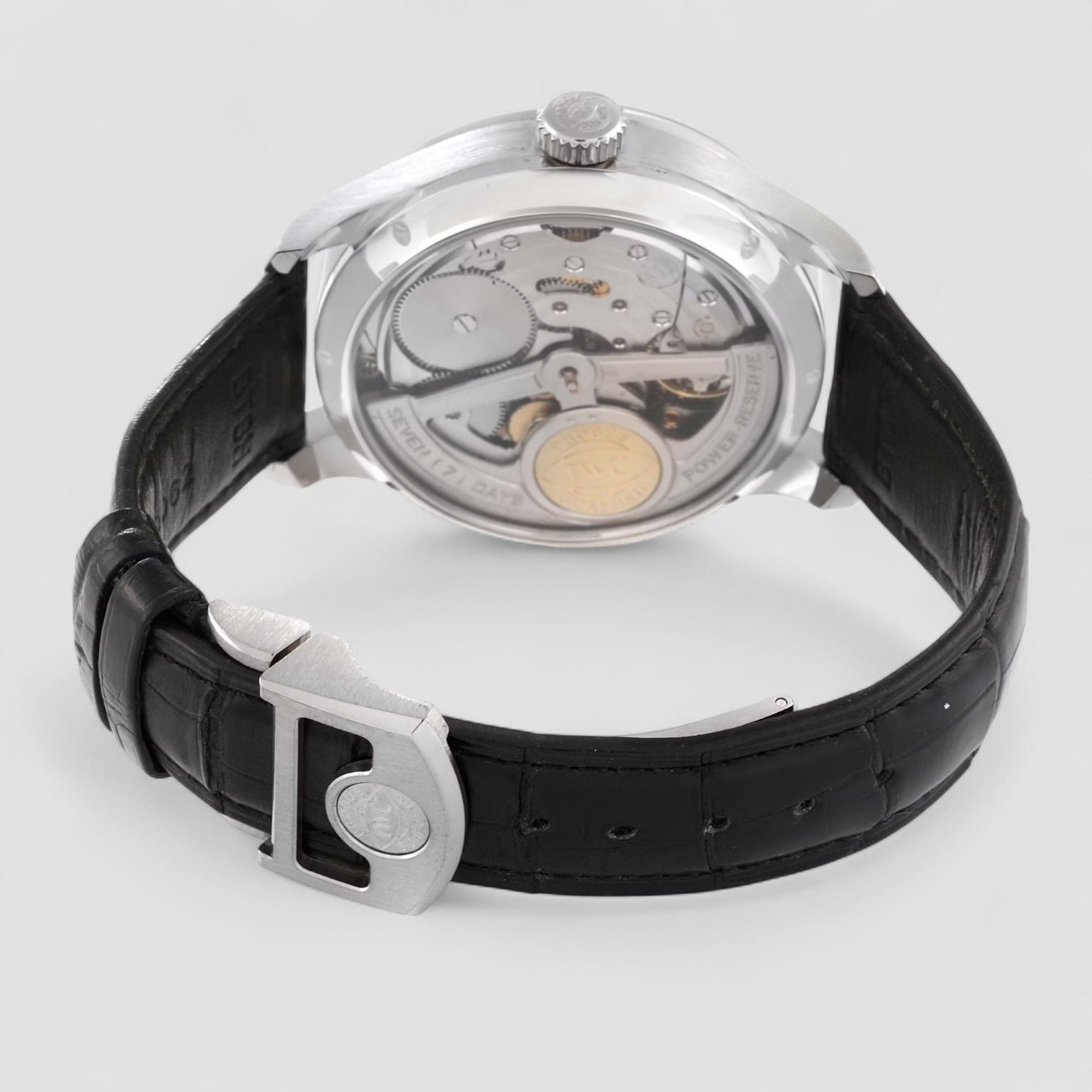 Portuguese Perpetual Calendar Double Moon 18K White Gold Description