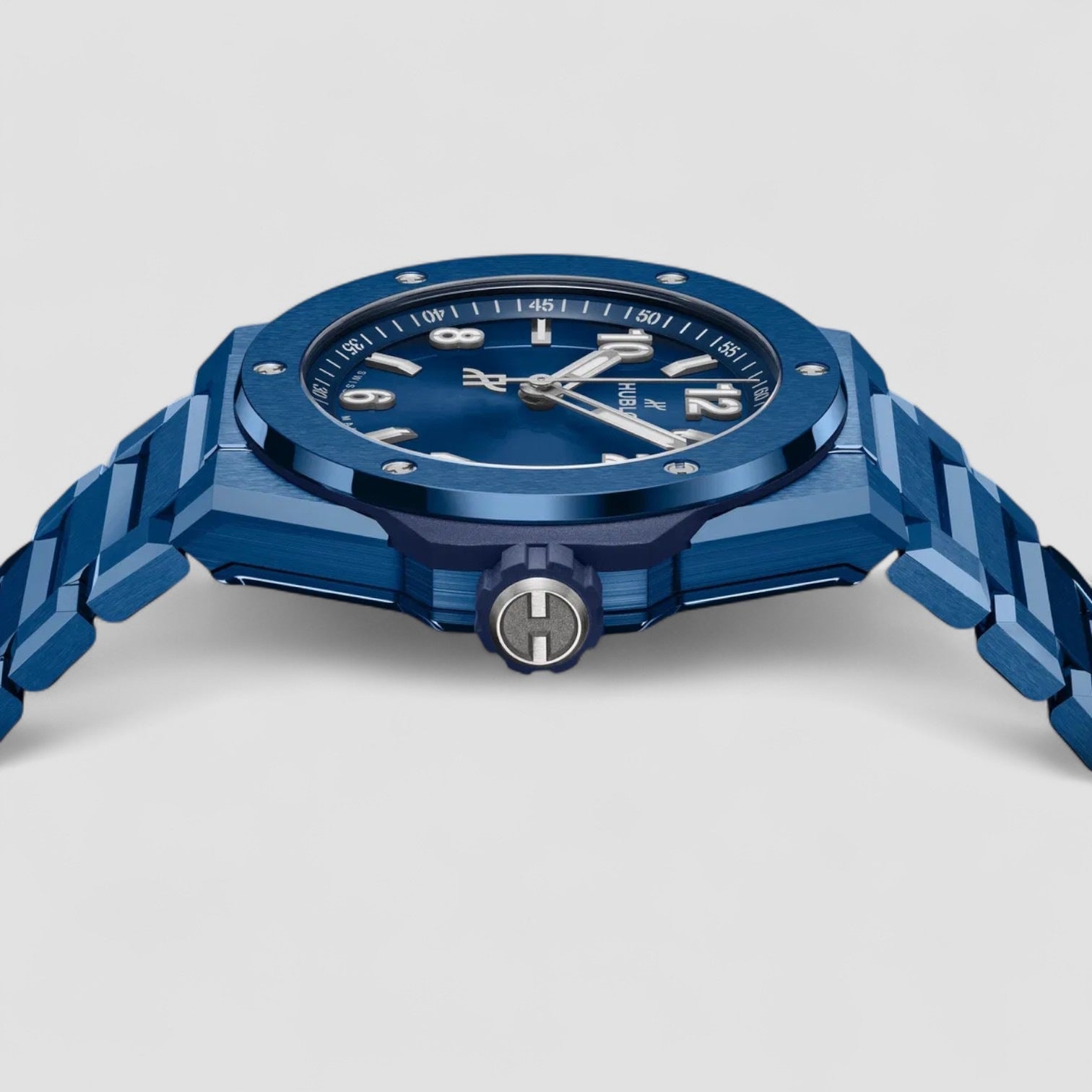 Big Bang Integrated Time Only Blue Ceramic 38mm