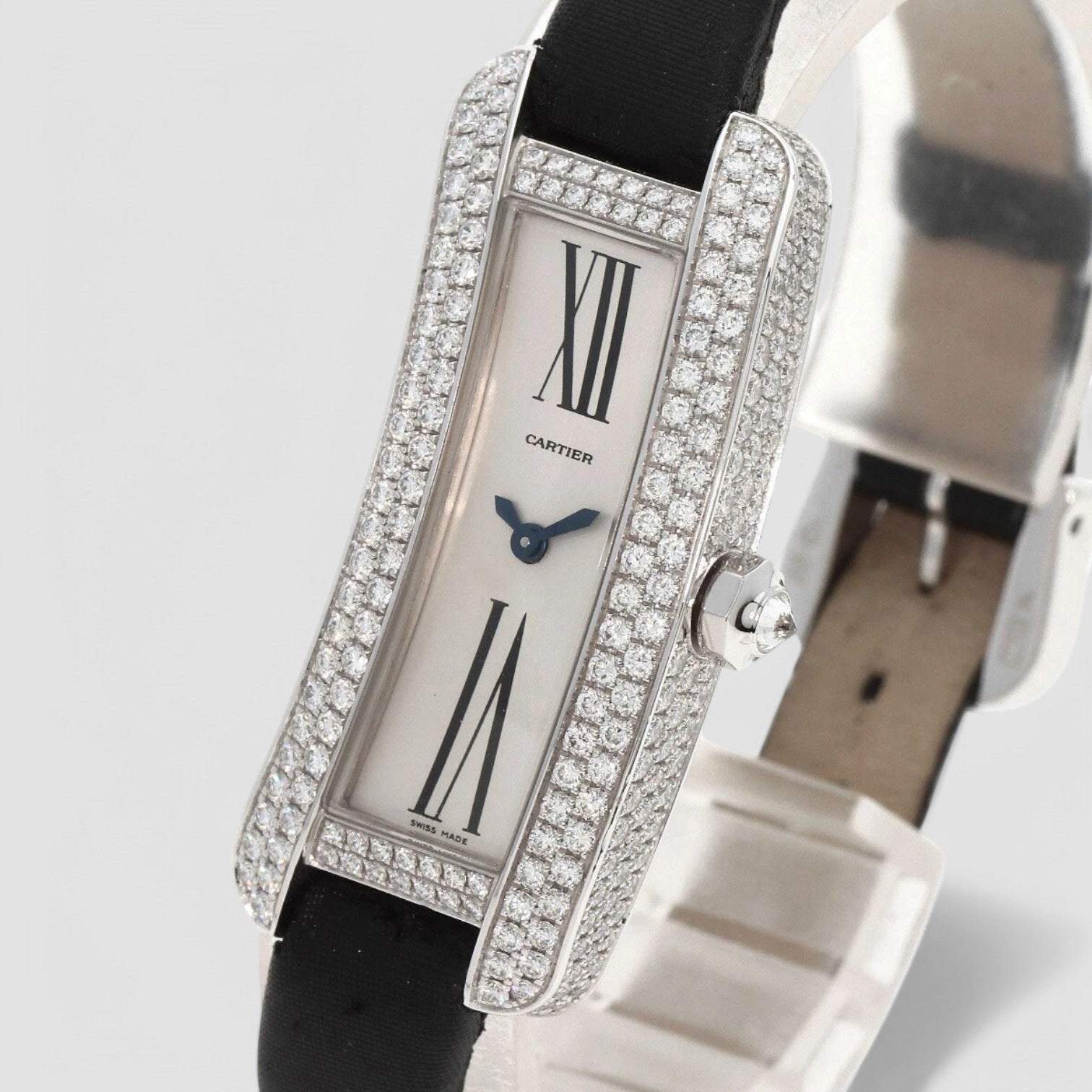 Tank S Watches K18 White Gold/Leather Ladies