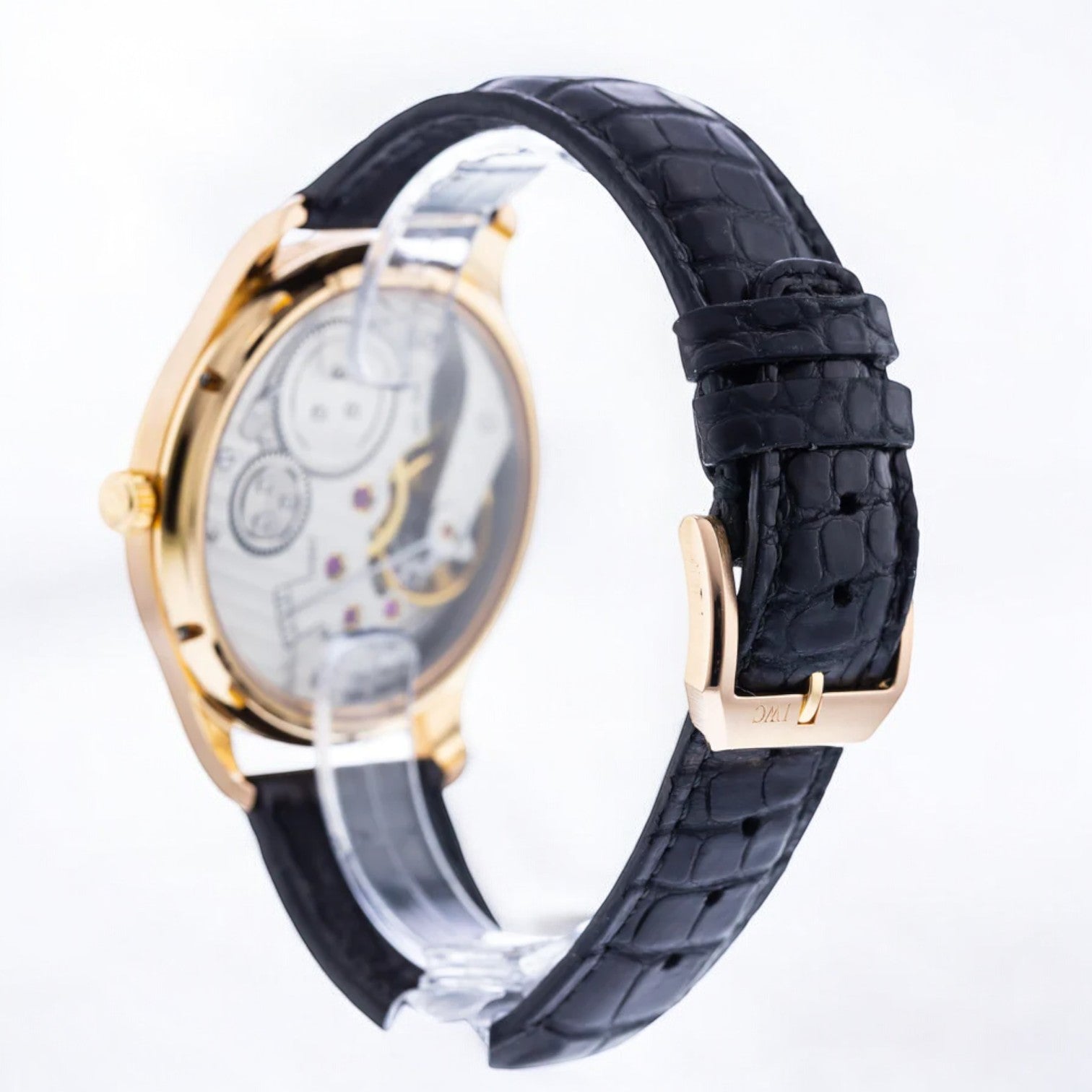 Portuguese Hand Wound Silver Dial 18K Rose Gold