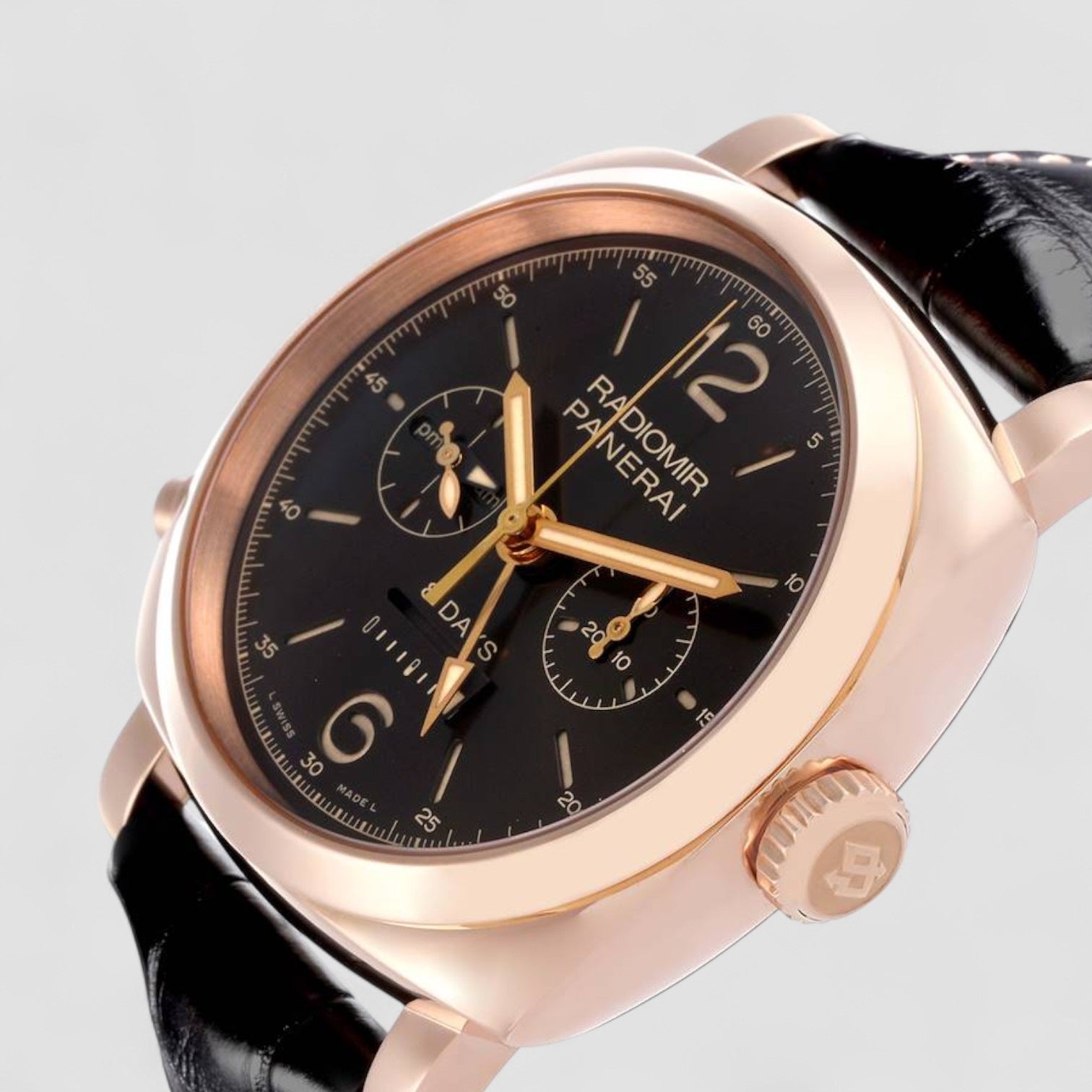 Radiomir Monopulsante 8 Days GMT Rose Gold Watch