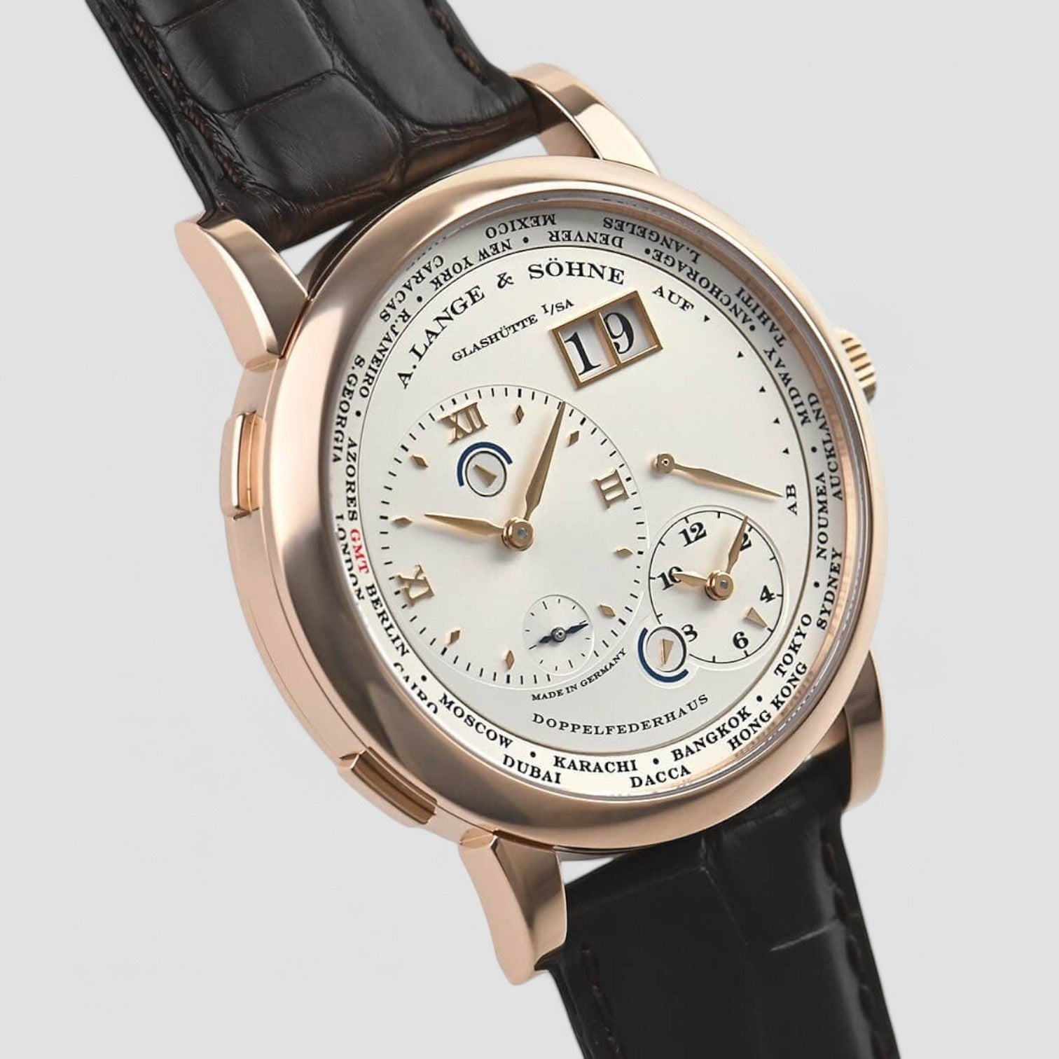 Lange 1 Time Zone 18K Rose Gold