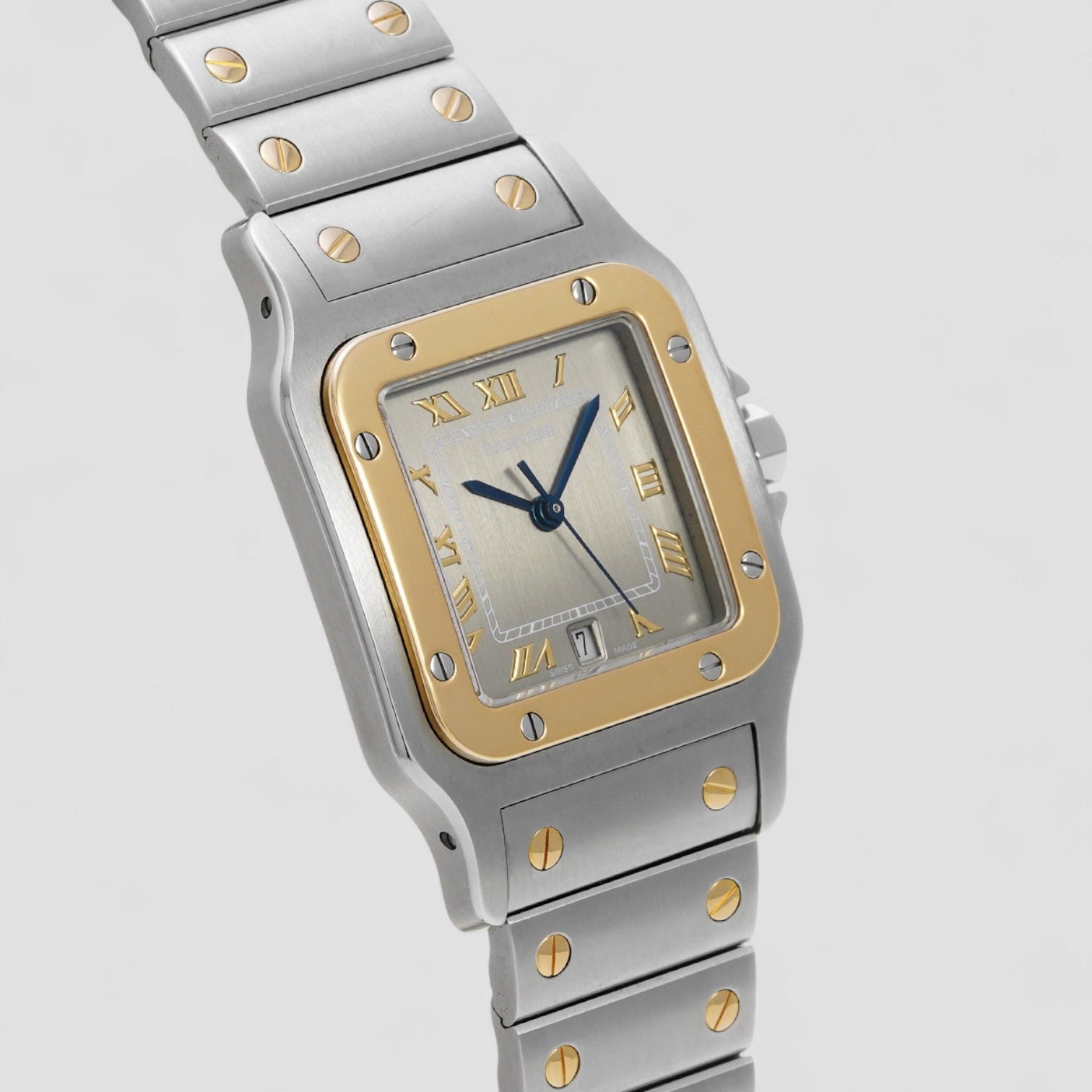 Santos Yellow Gold and Stainless Steel Quartz