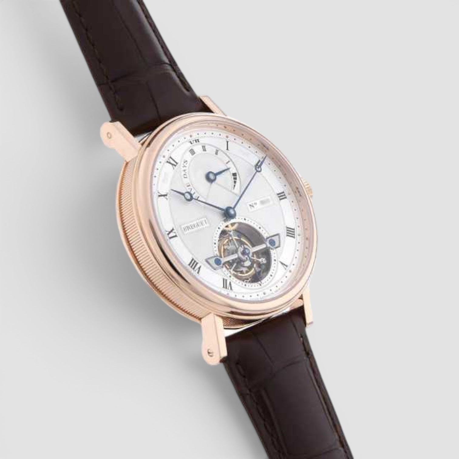 Classique Tourbillon 39mm Rose Gold Silver Dial