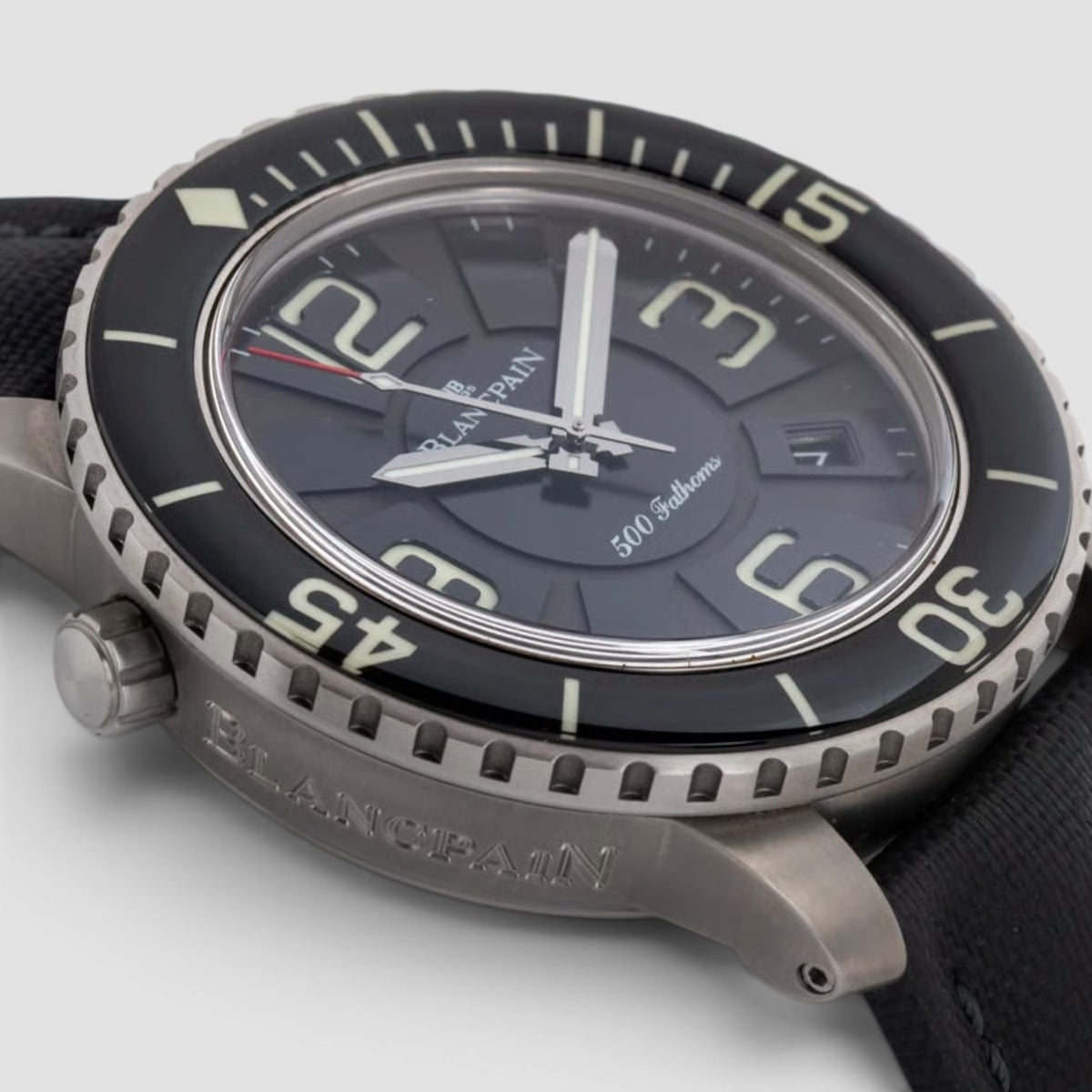 Fifty Fathoms 500 Fathoms 48mm Titanium Black Dial