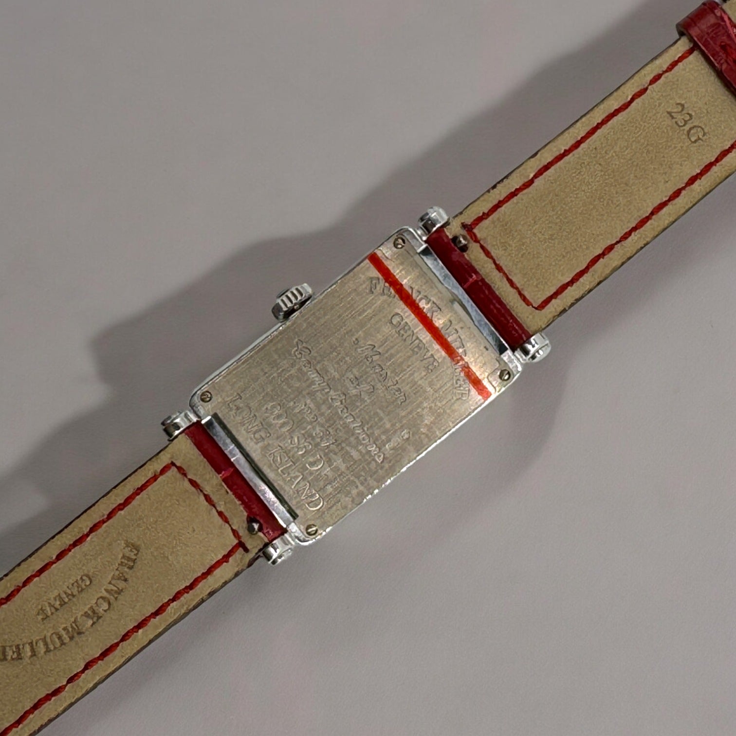 Long Island WHITE GOLD/LEATHER WITH DIAMONDS LONG ISLAND FRANCK MULLER