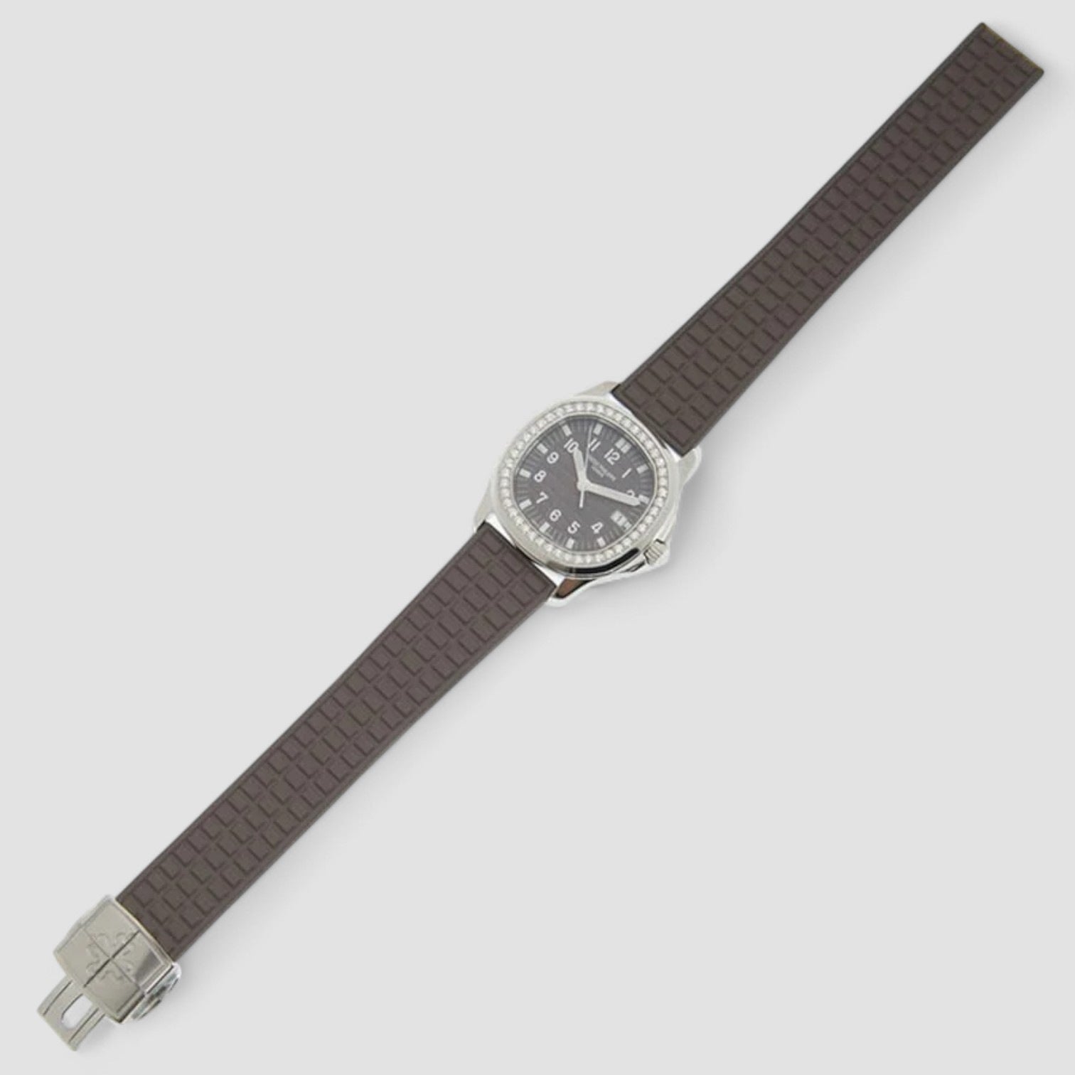 Aquanaut Quartz Diamond Brown Dial Ladies Watch