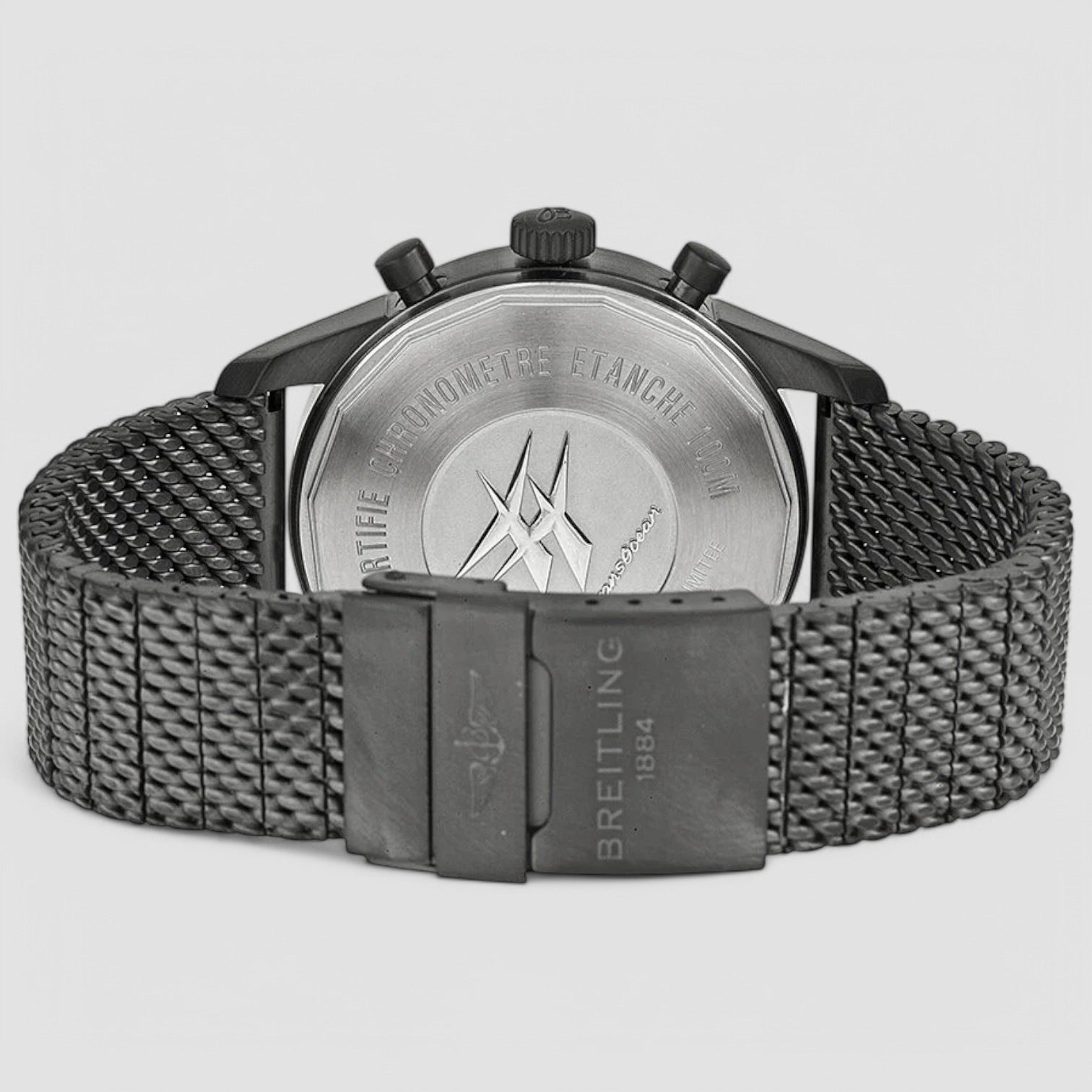 Transocean Unitime Pilot Automatic Black Dial Men's Watch