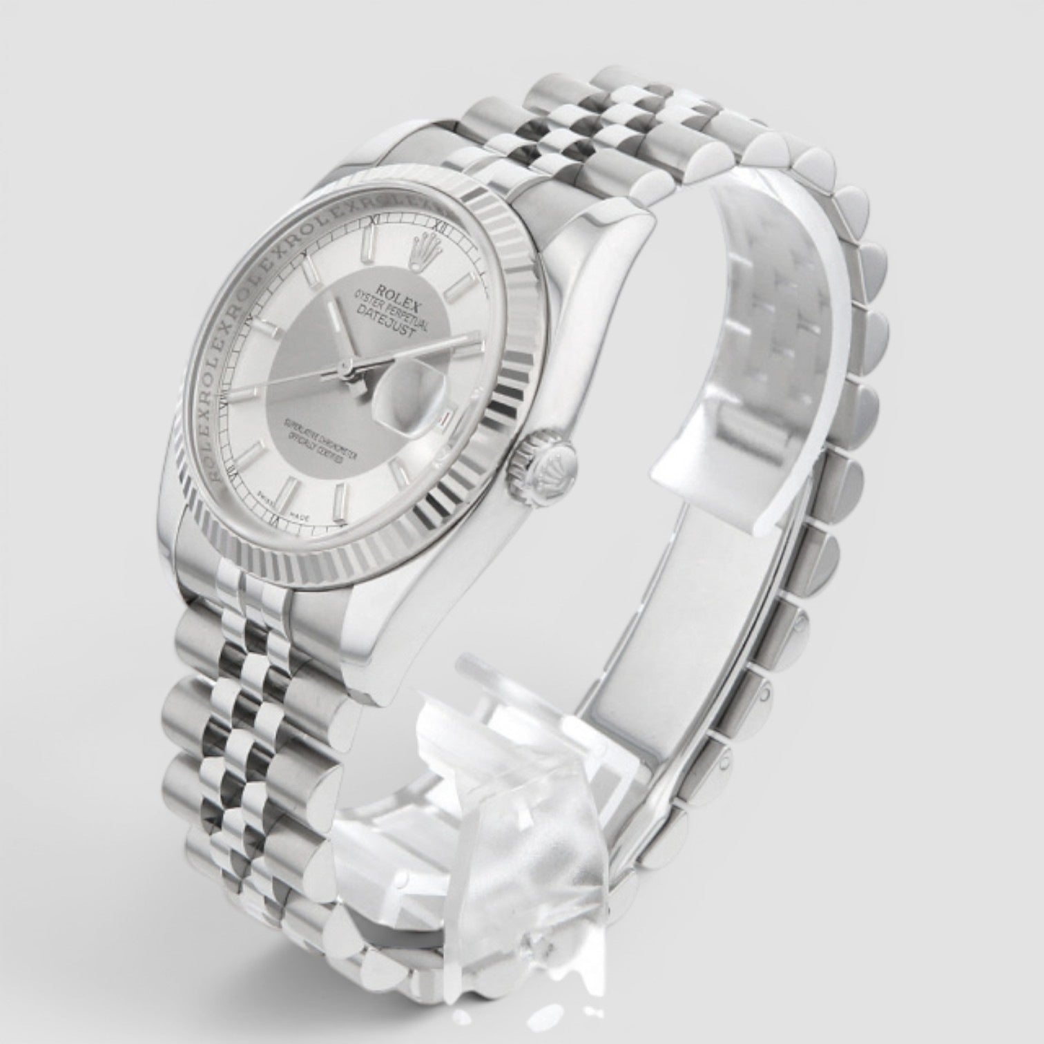 Datejust 36 Silver Tuxedo Dial Jubilee