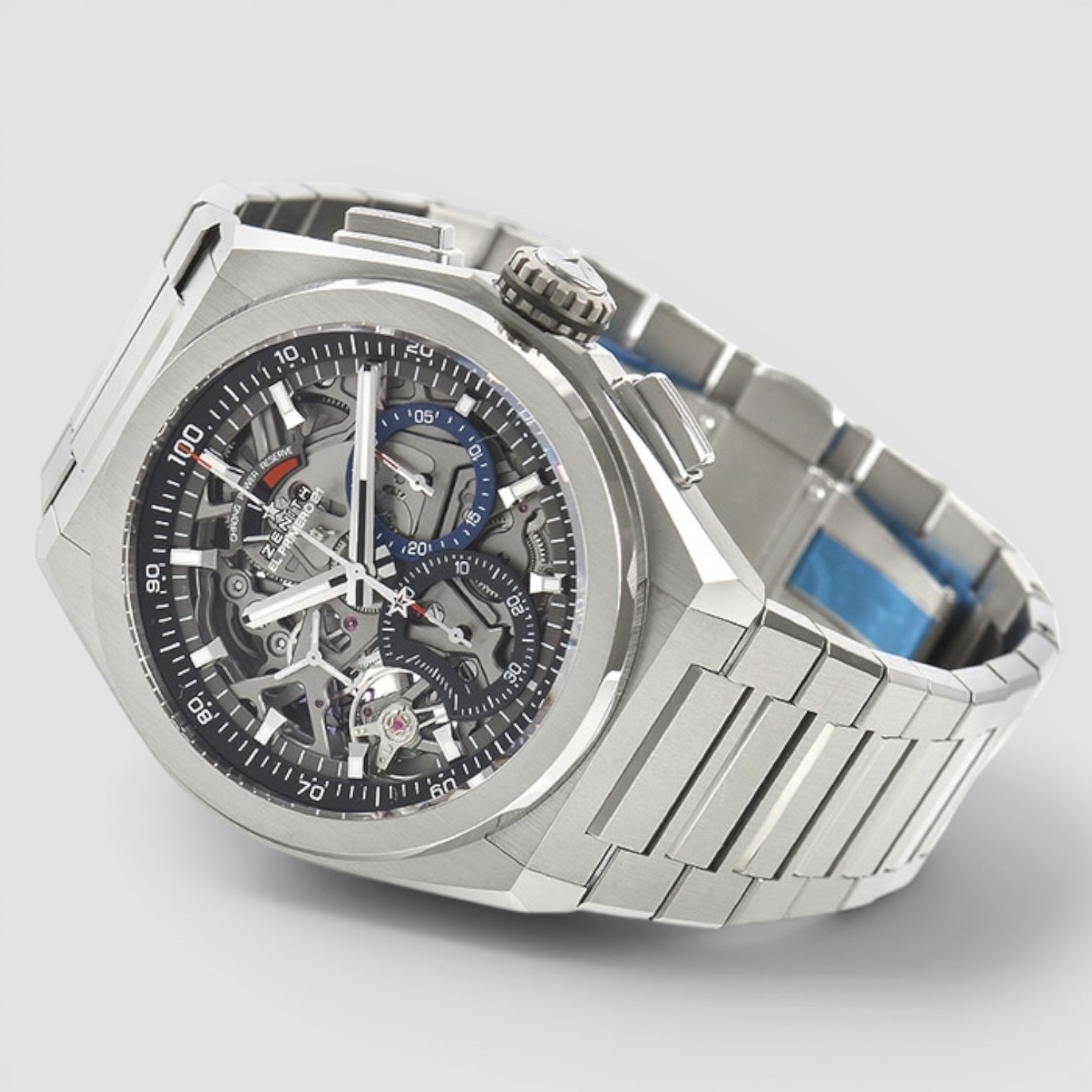 Defy El Primero 21 Chronograph 44mm Titanium Skeleton Dial
