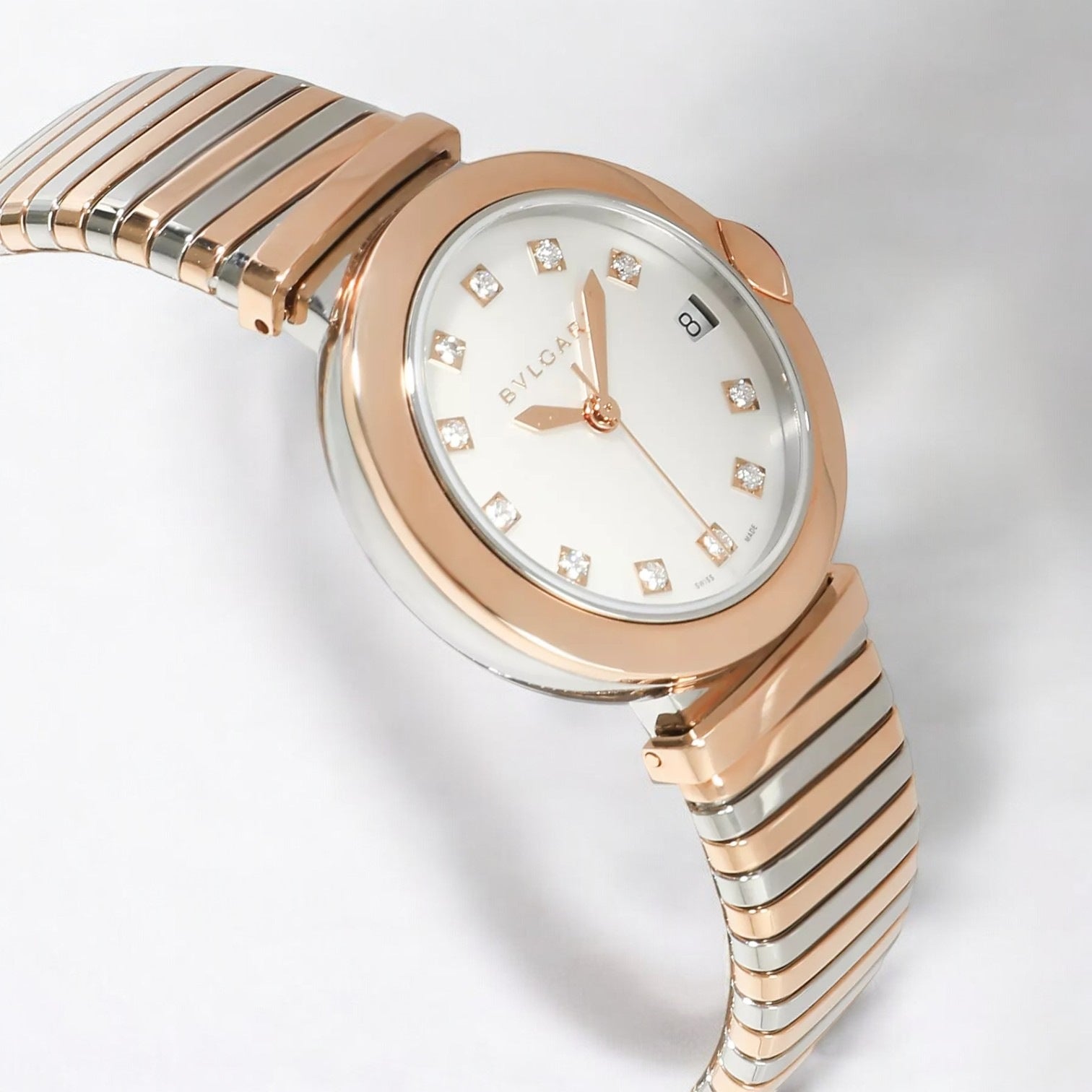 LVCEA Tubogas Mother of Pearl Diamond Dial