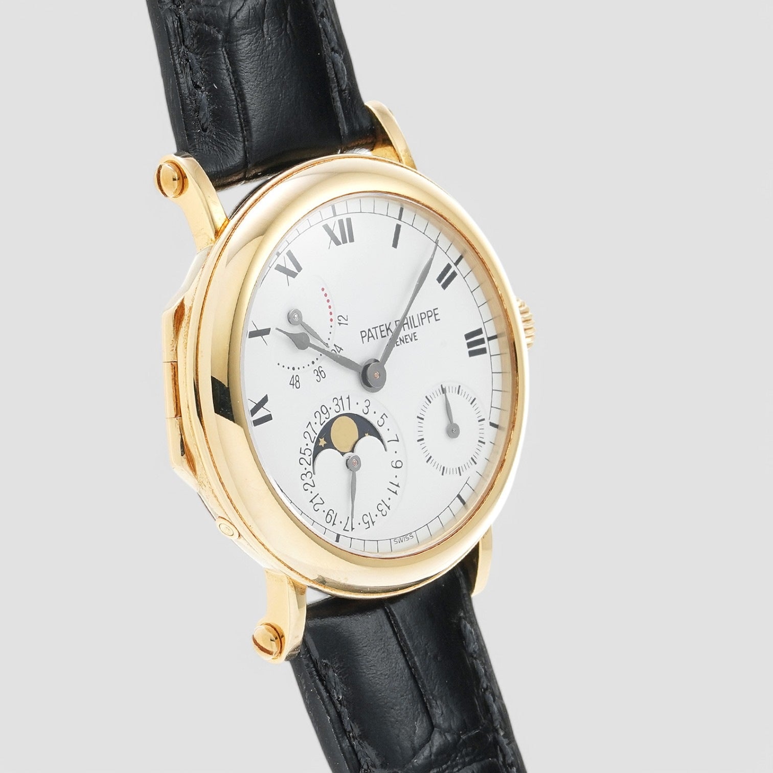 Calatrava Chronograph White Dial Men's Watch