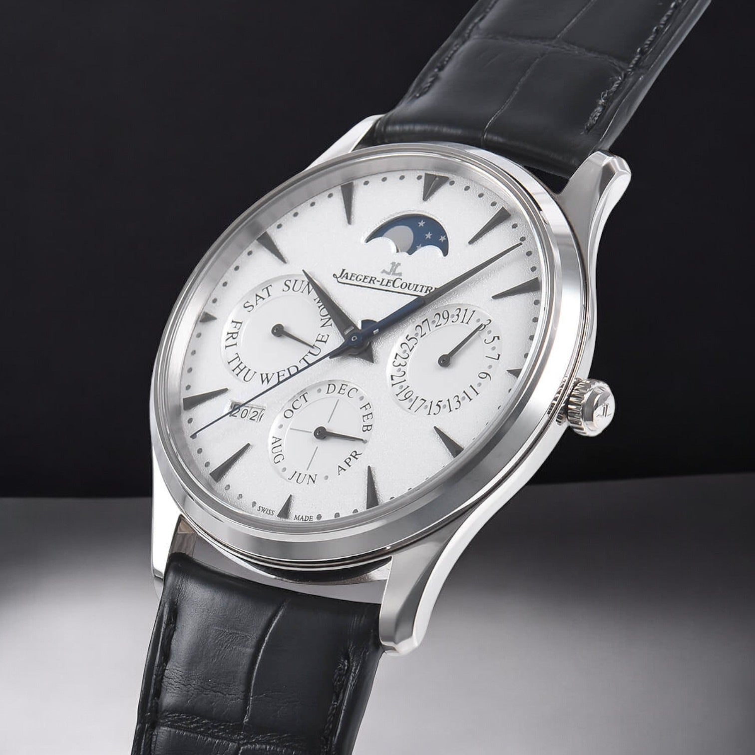 Master Ultra Thin Perpetual Calendar 18k White Gold