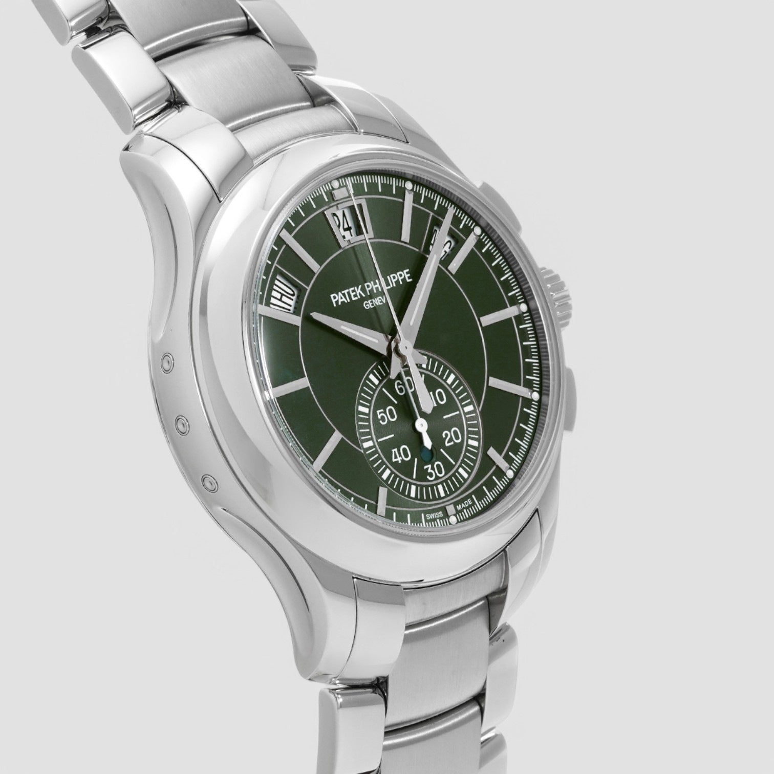 Chronograph Annual Calendar Green Dial SS