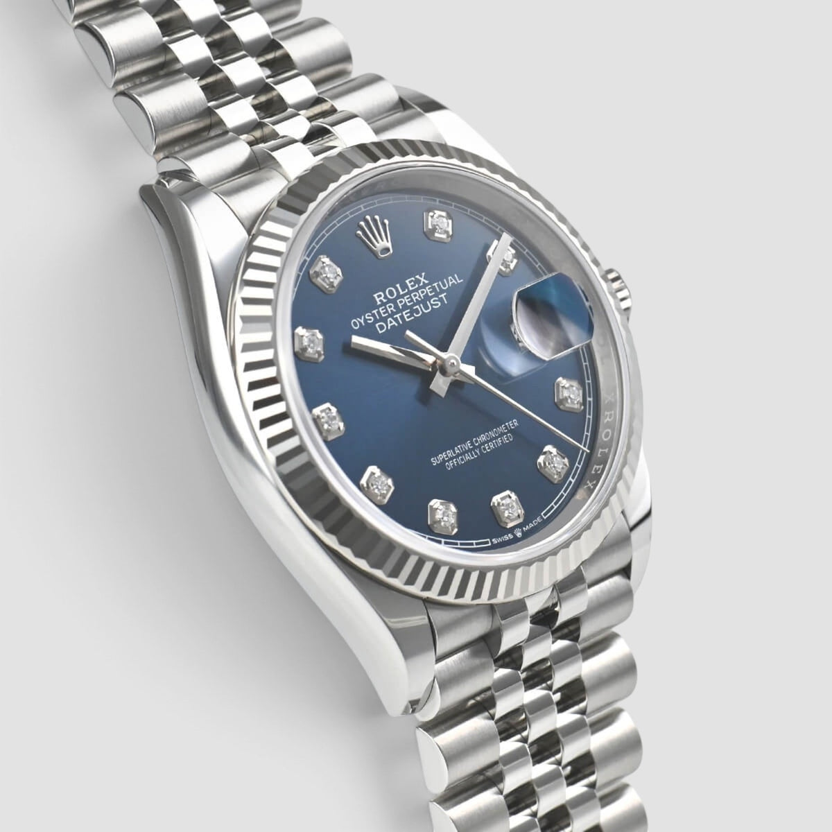 Datejust 36 Blue Diamond Dial Jubilee