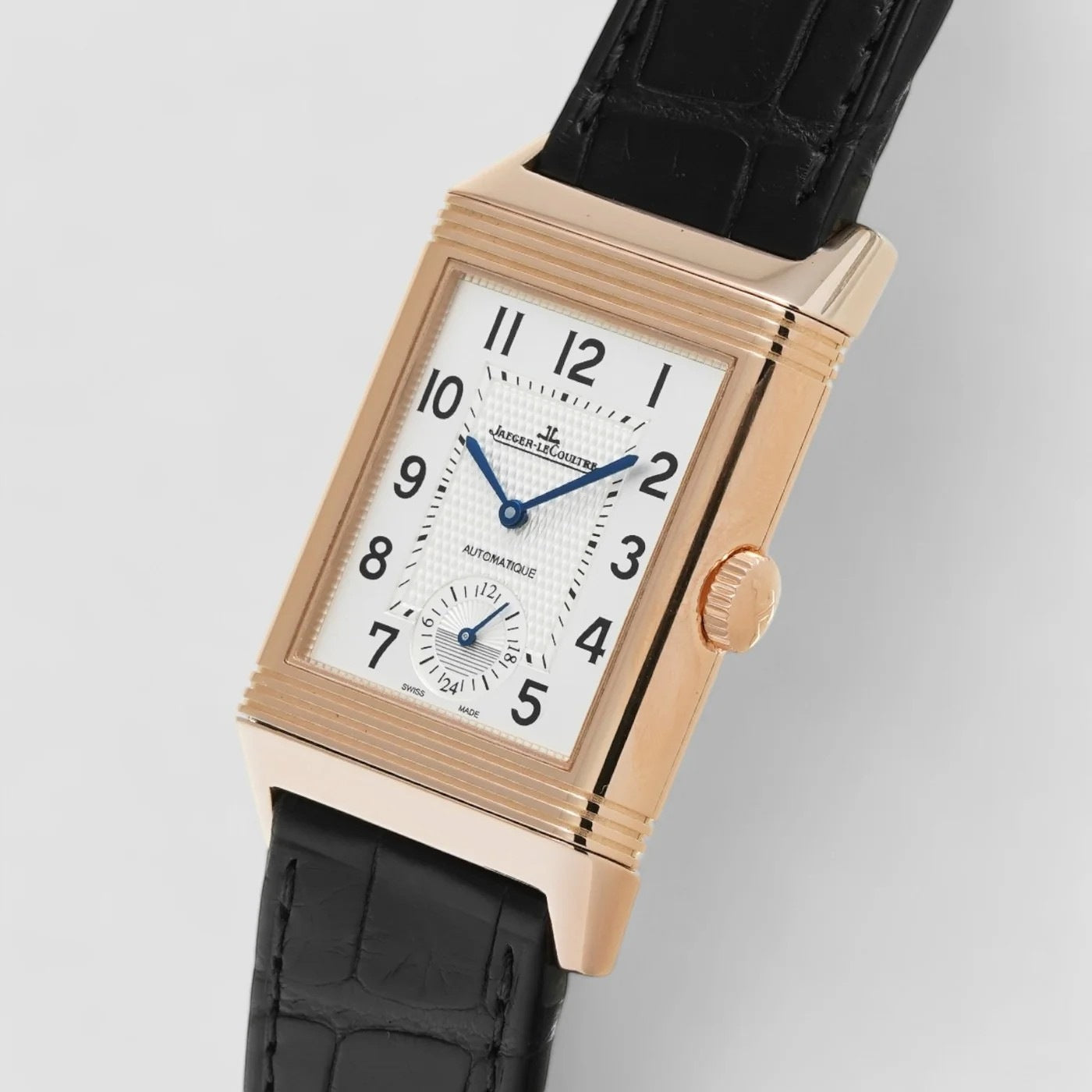 Reverso Duoface Classic Large 47 x 28.3mm Rose Gold Silver Dial