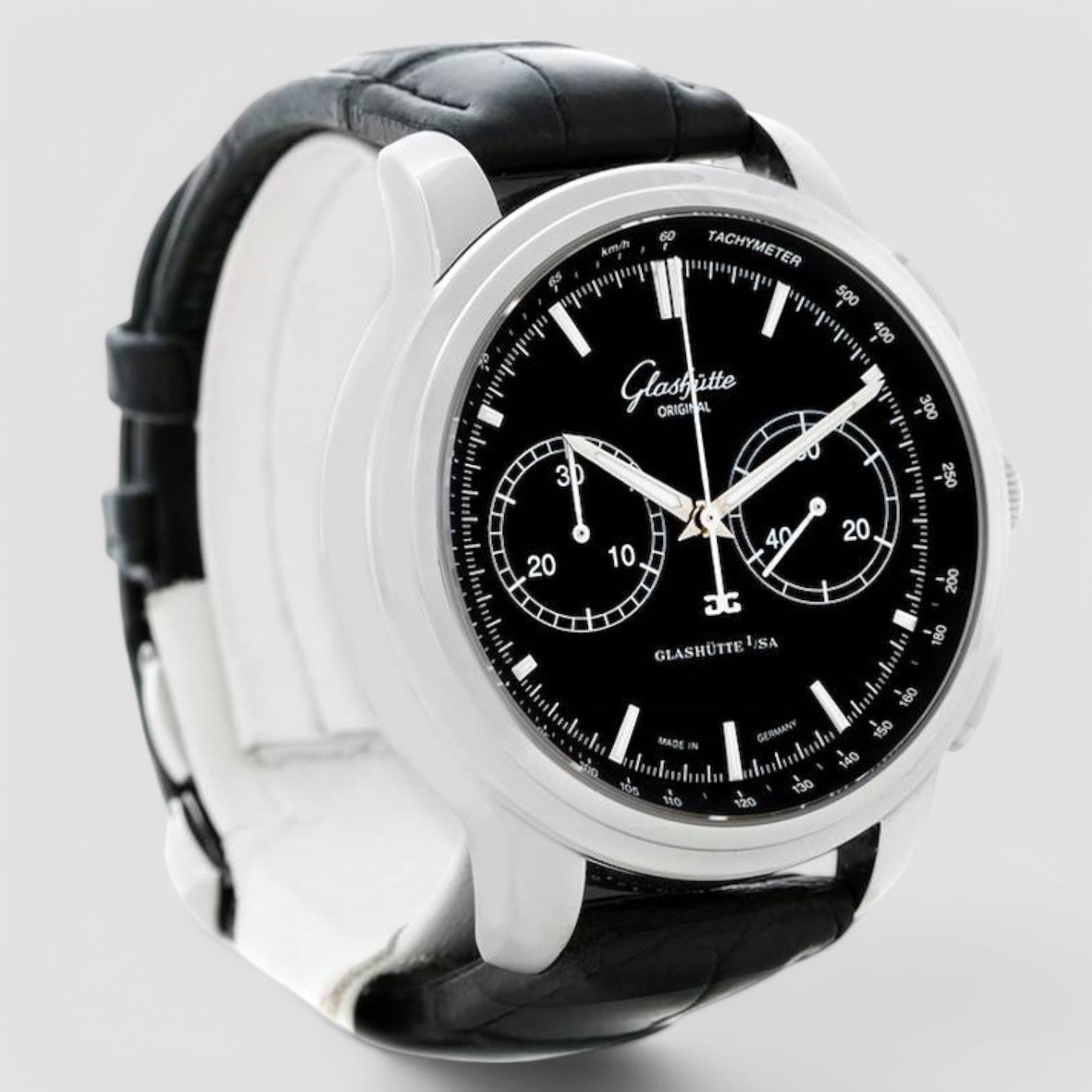 Glashutte Senator Chronograph XL Auto Black Dial Men's Watch