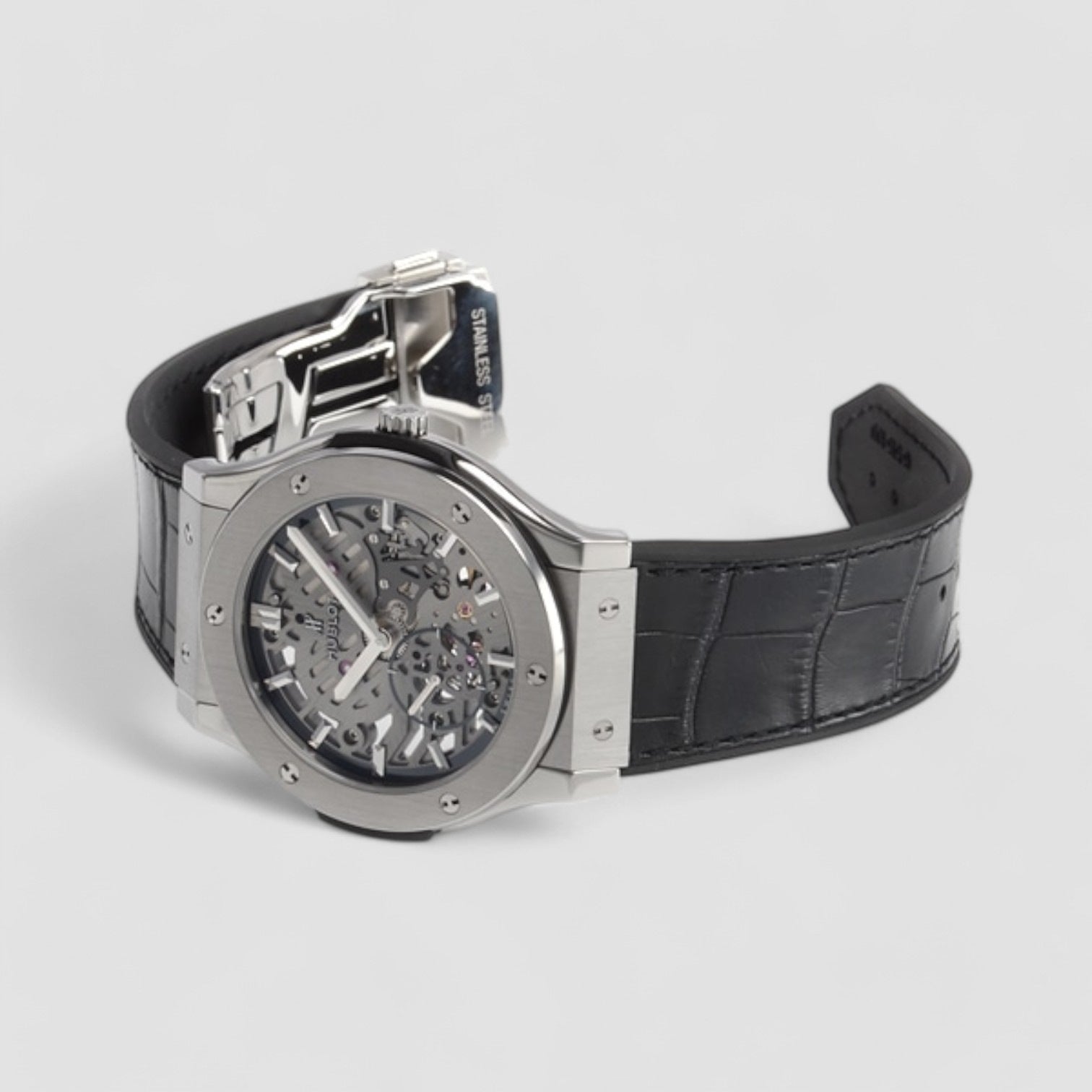 Classic Fusion Classico Skeleton Index Titanium & Leather 45mm