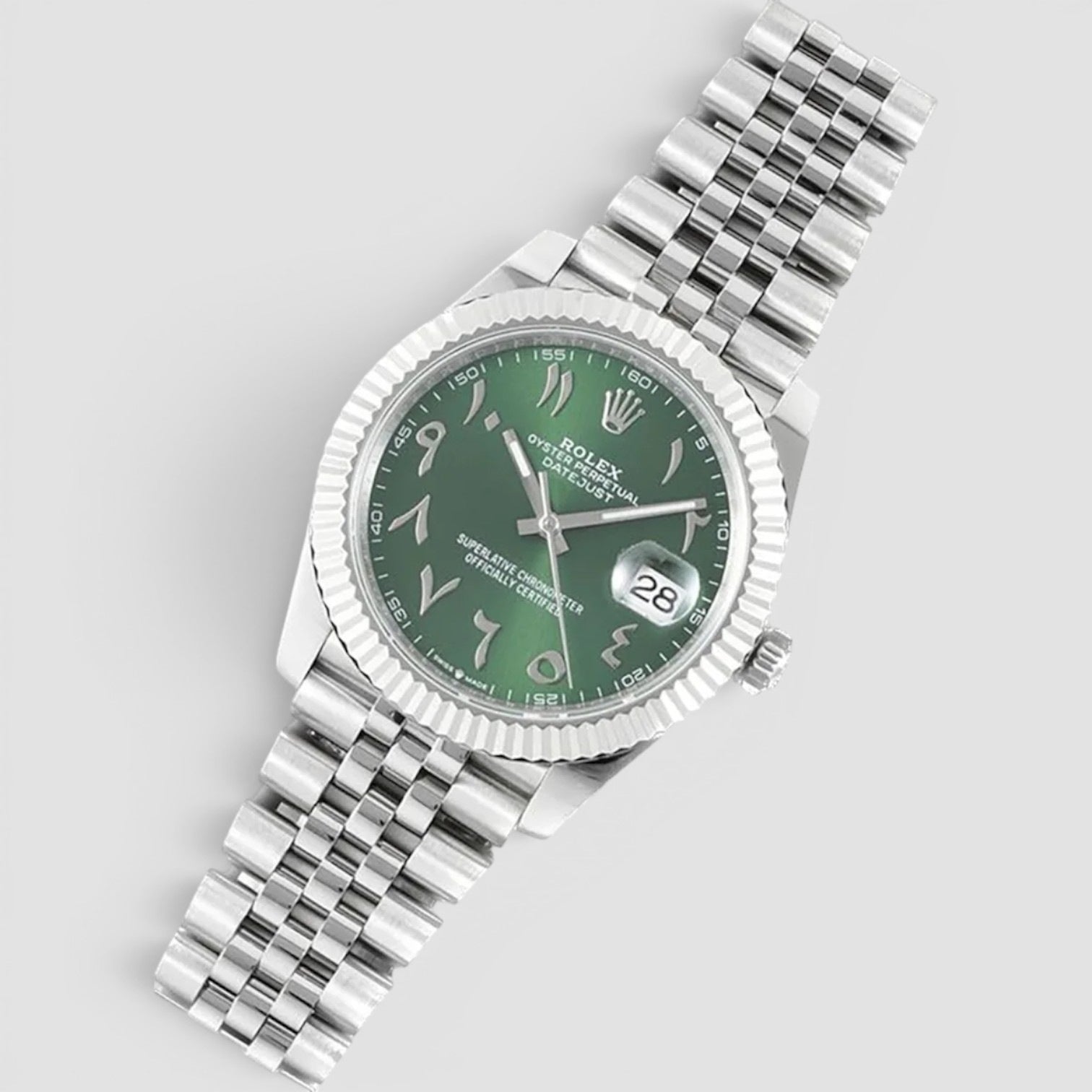Datejust 41 Custom Green Arabic Dial 41mm