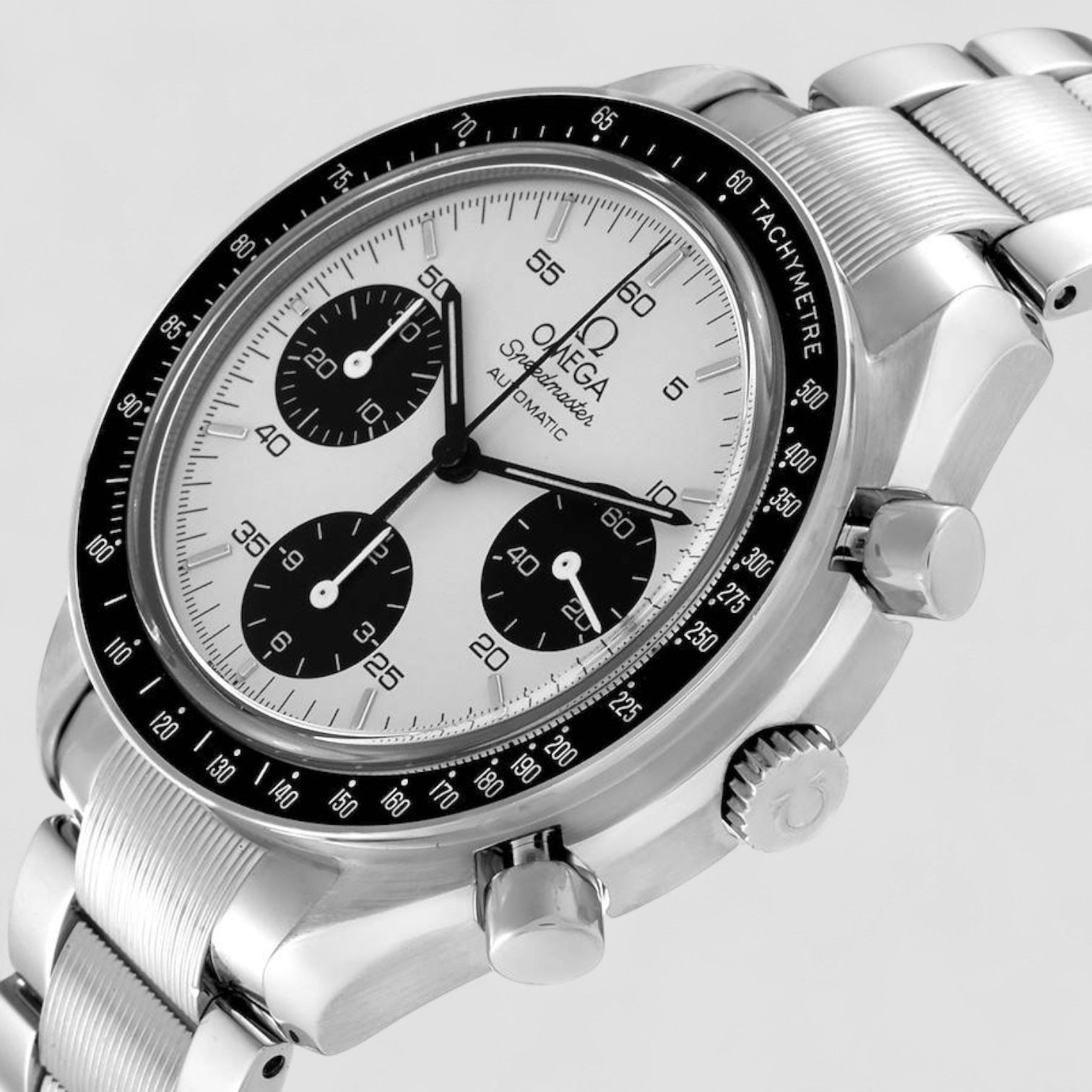 Speedmaster Reduced Marui Limited Edition Panda Dial Steel Mens Watch