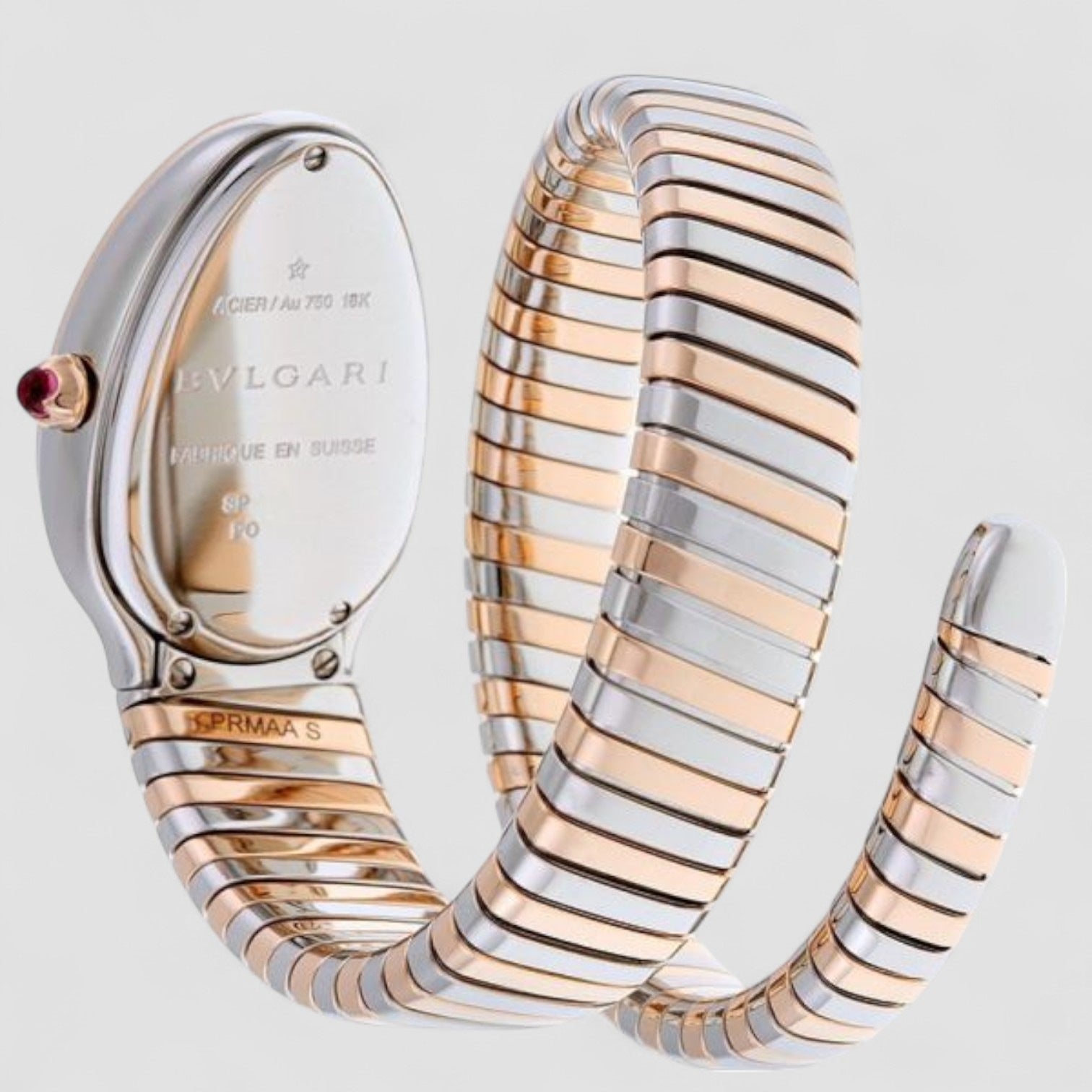 Serpenti Tubogas Steel and Rose Gold 18k