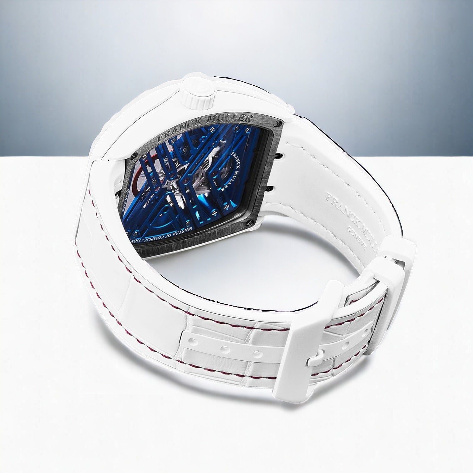 Vanguard Seven Days Skeleton Color Dream White Rubber/Leather Strap