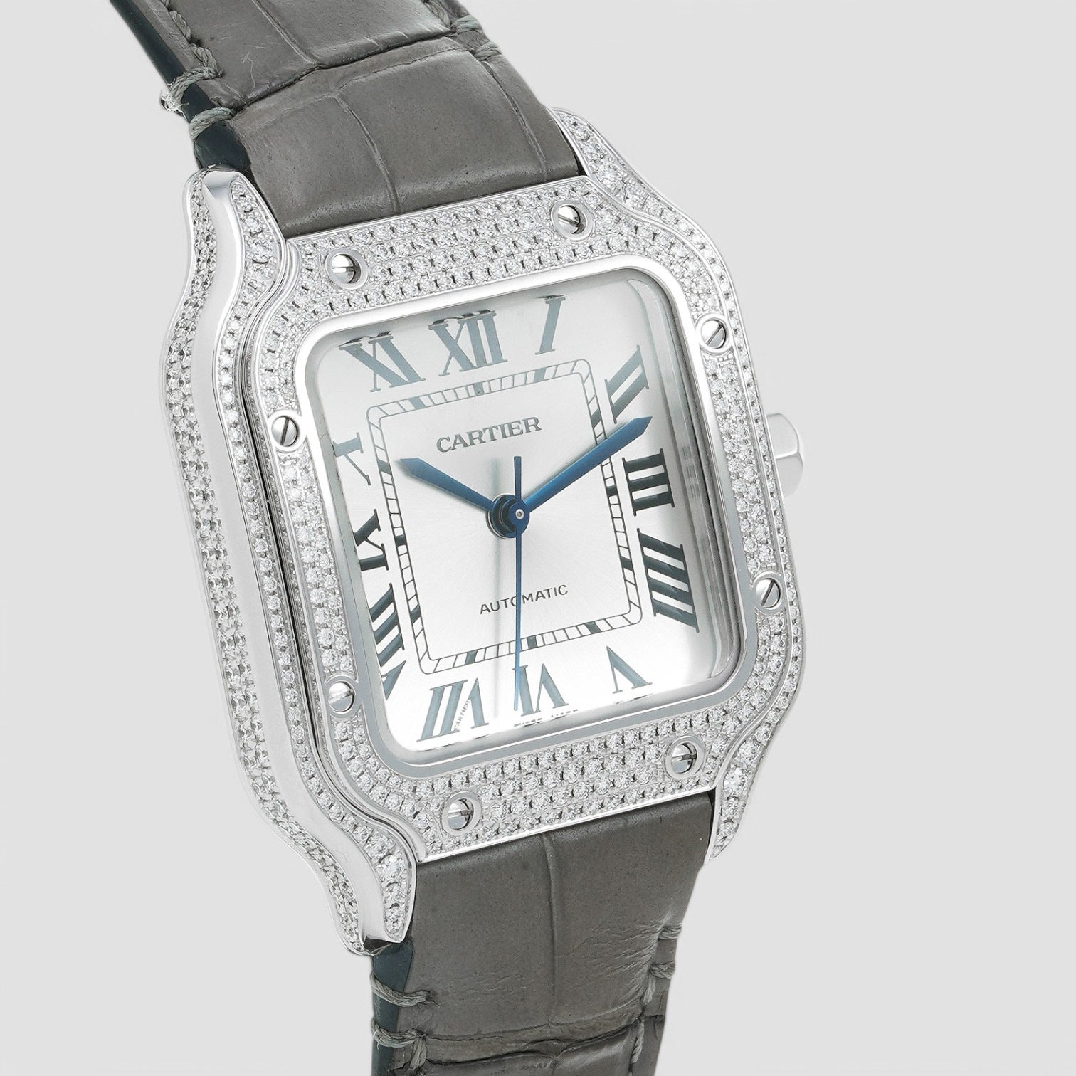 Santos Medium Grey Gold & Diamonds