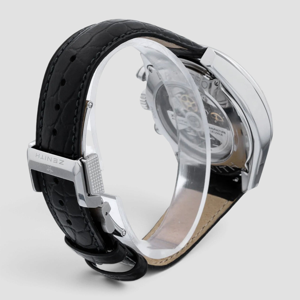 El Primero Chronograph Tourbillon Stainless Steel Black Dial