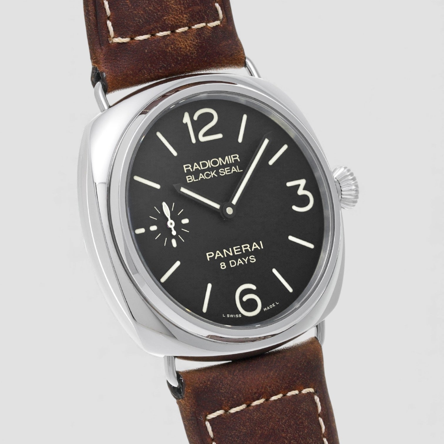 Radiomir Black Seal 8 Day Manual Wind Stainless Steel