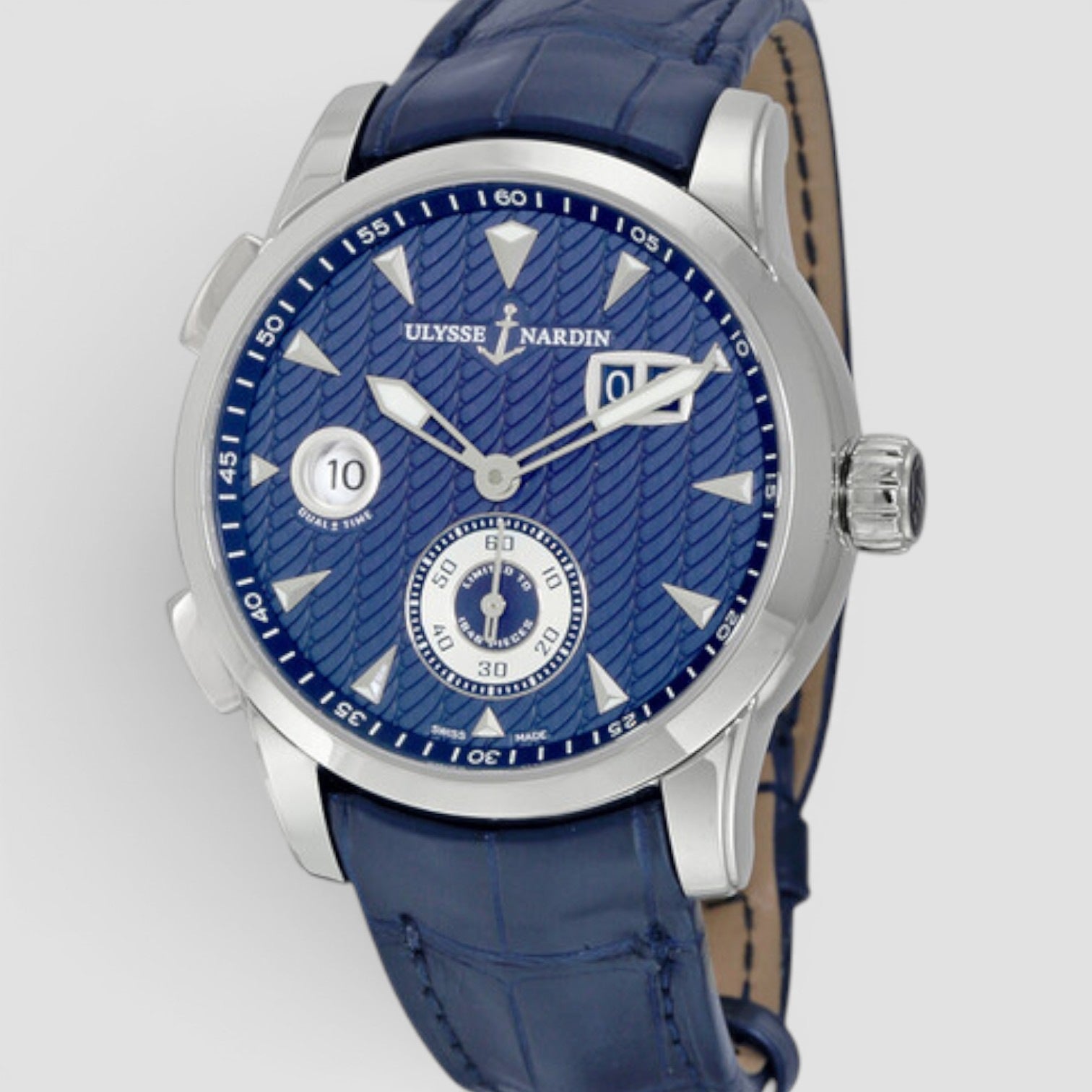 Dual Time Automatic Blue Dial Men's Watch 42mm