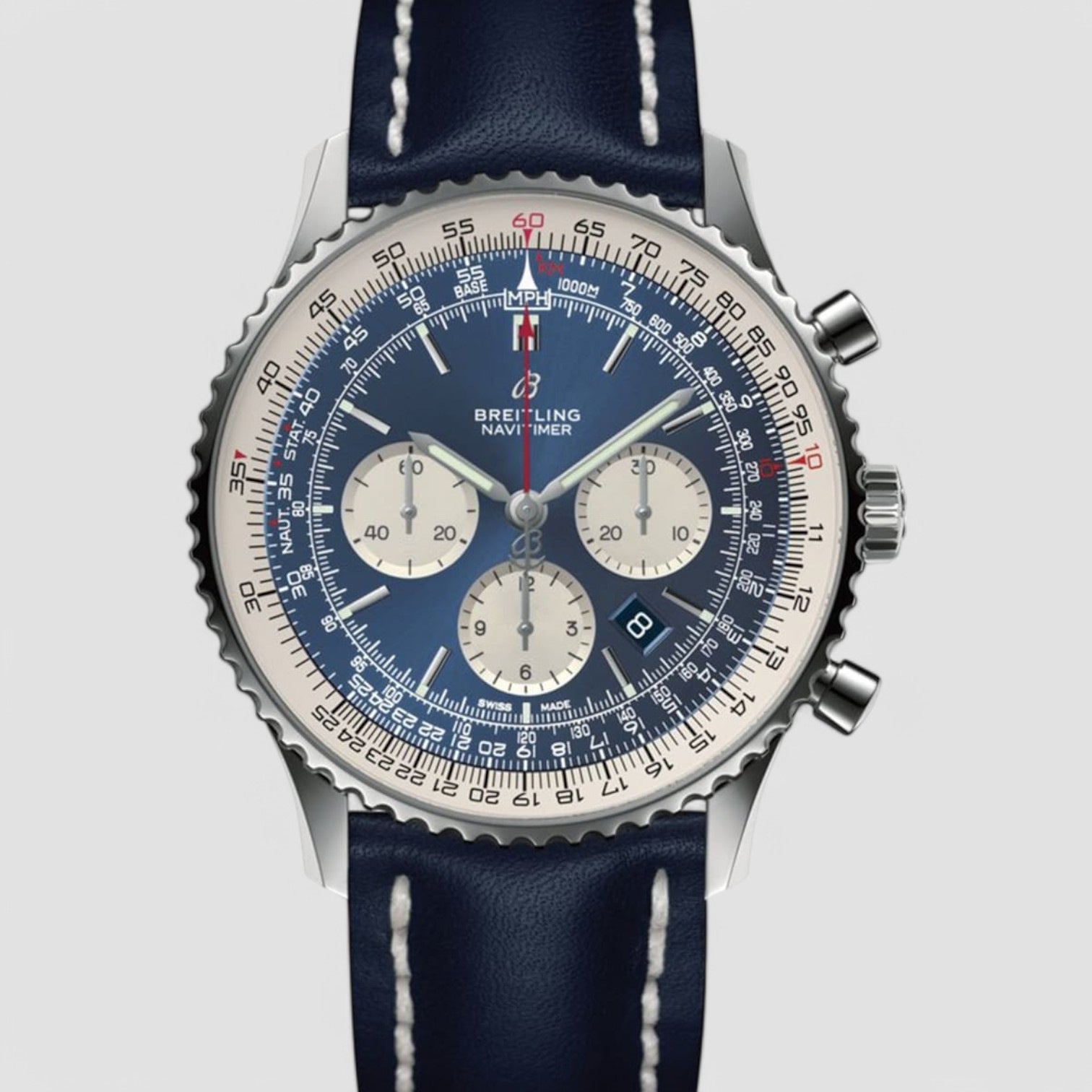 Navitimer 1 Chronograph Automatic Chronometer Aurora Blue Dial Men's Watch