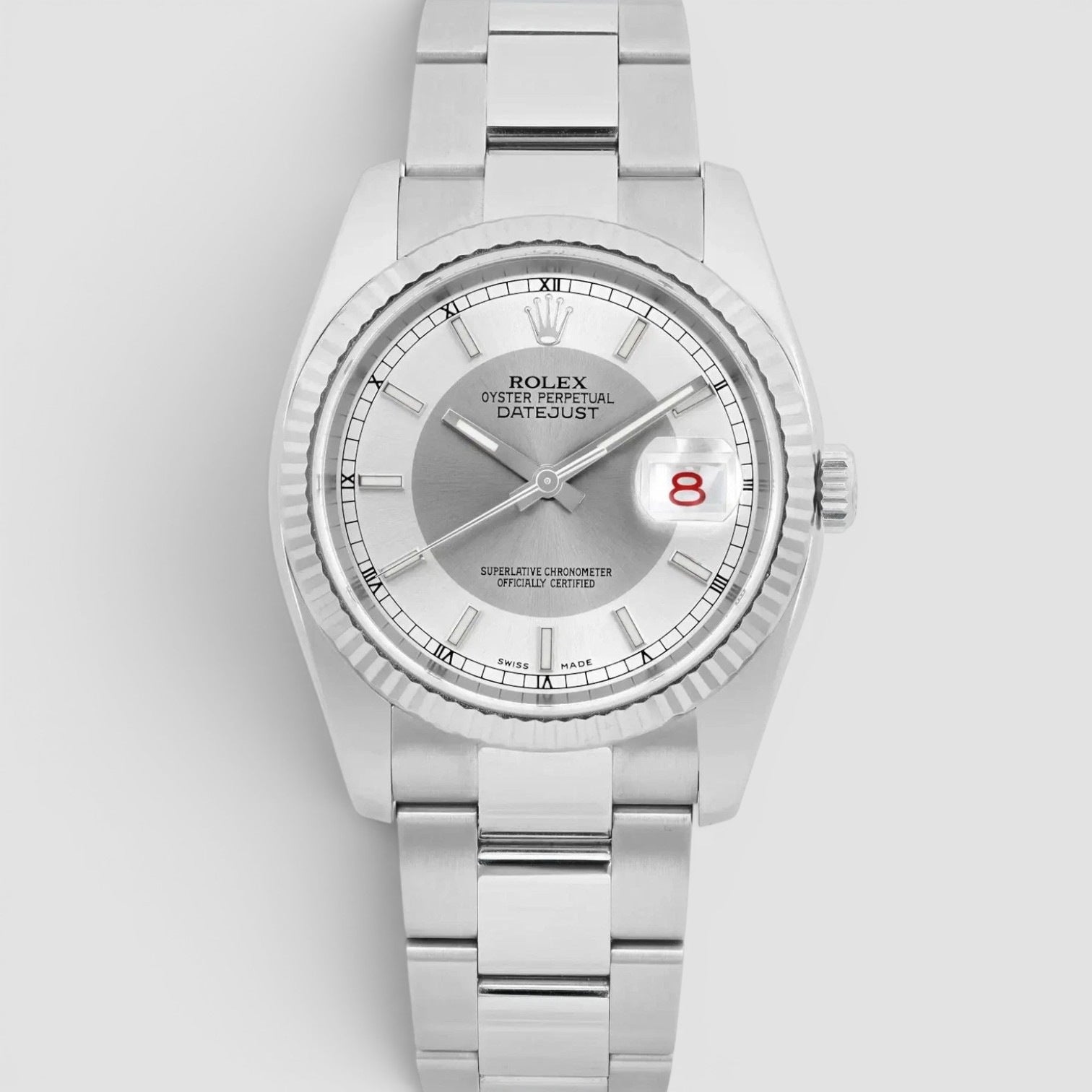 Datejust 36 Tuxedo Silver/Grey dial - Oyster Bracelet