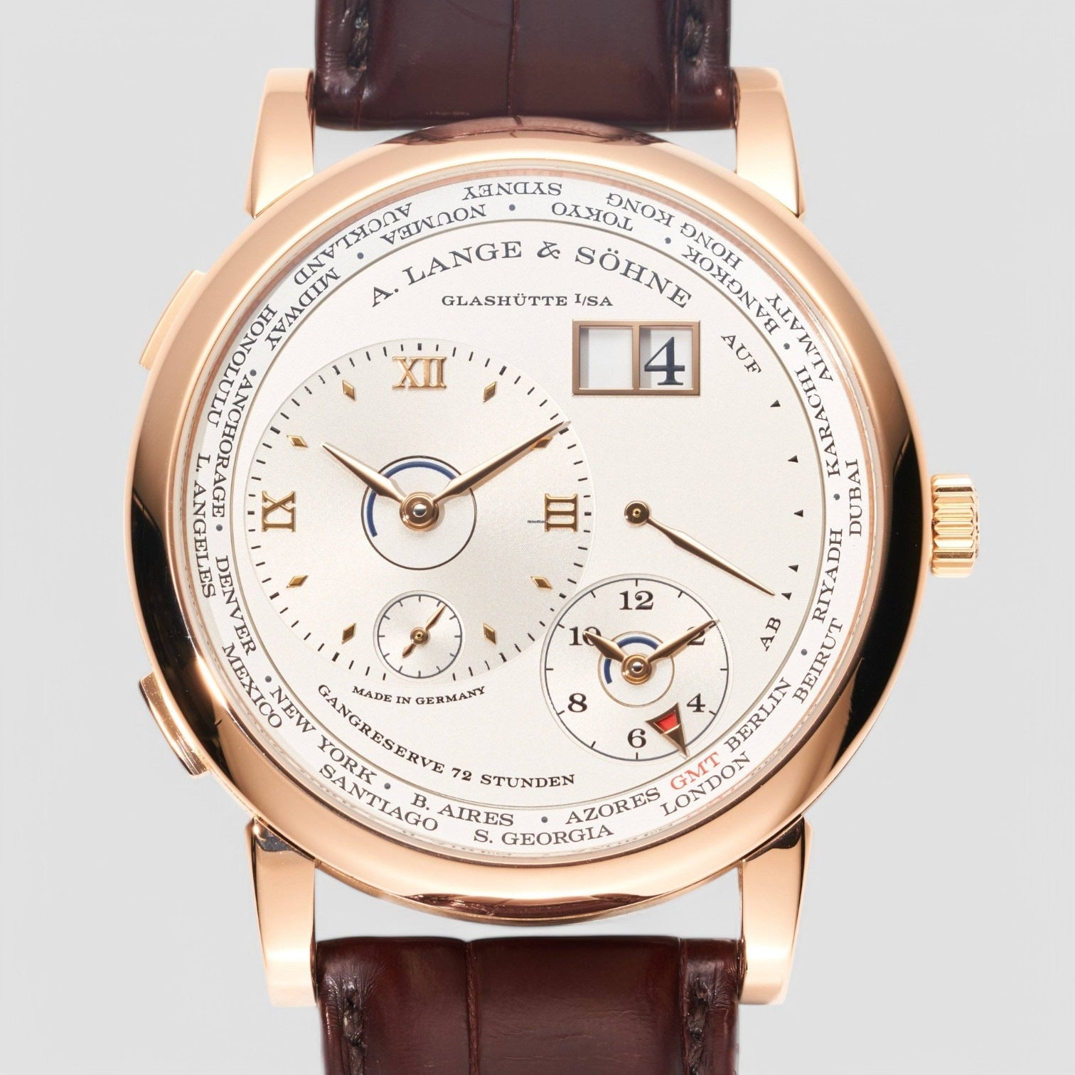 Lange 1 Time Zone 18K Rose Gold