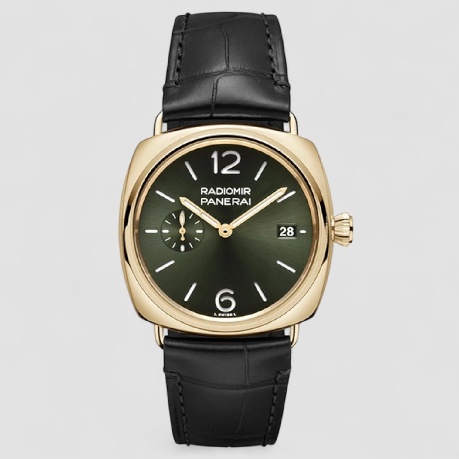 Radiomir Quaranta 18k YG 40MM Olive Green Sandwich Dial