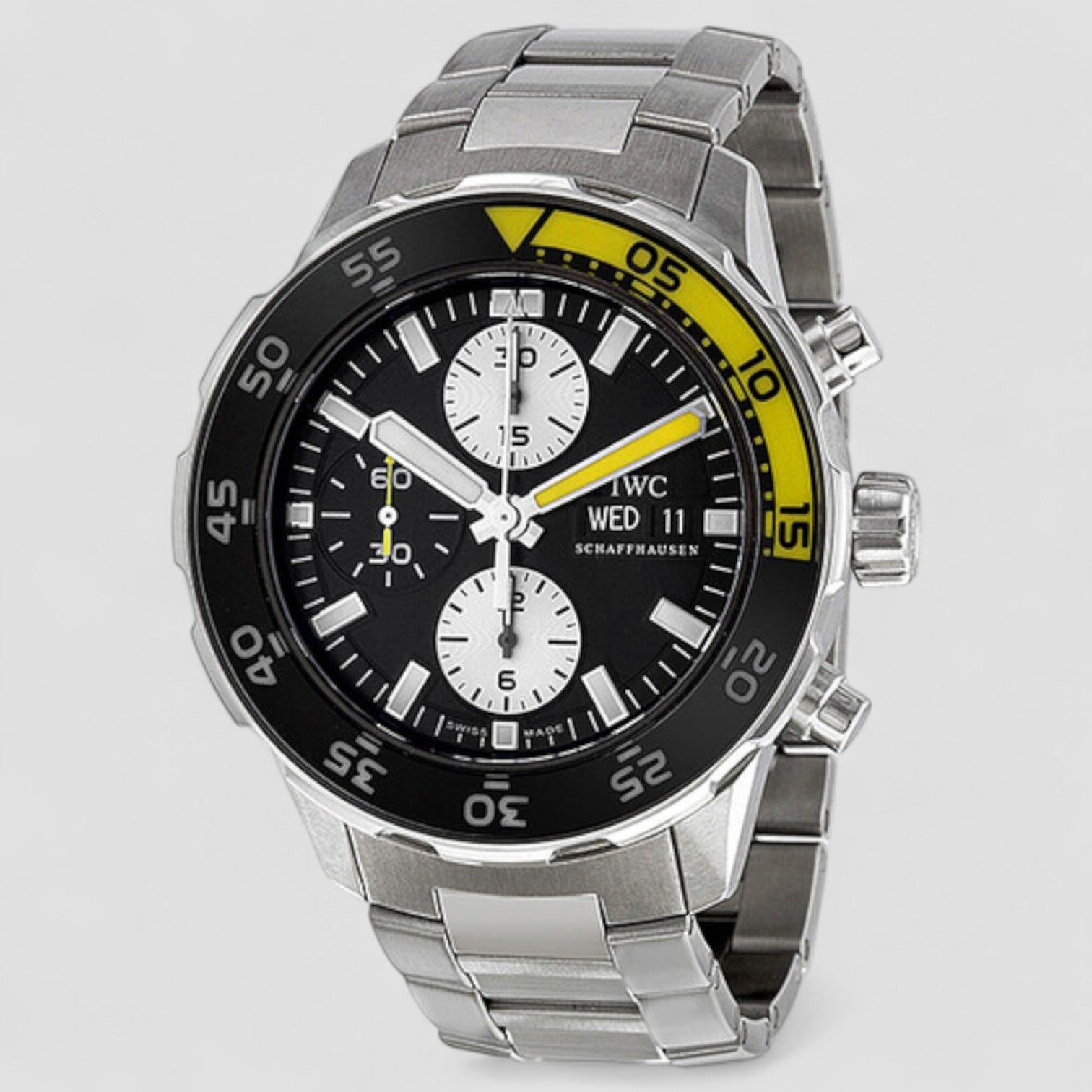 Aquatimer Chronograph Stainless Steel Black Dial